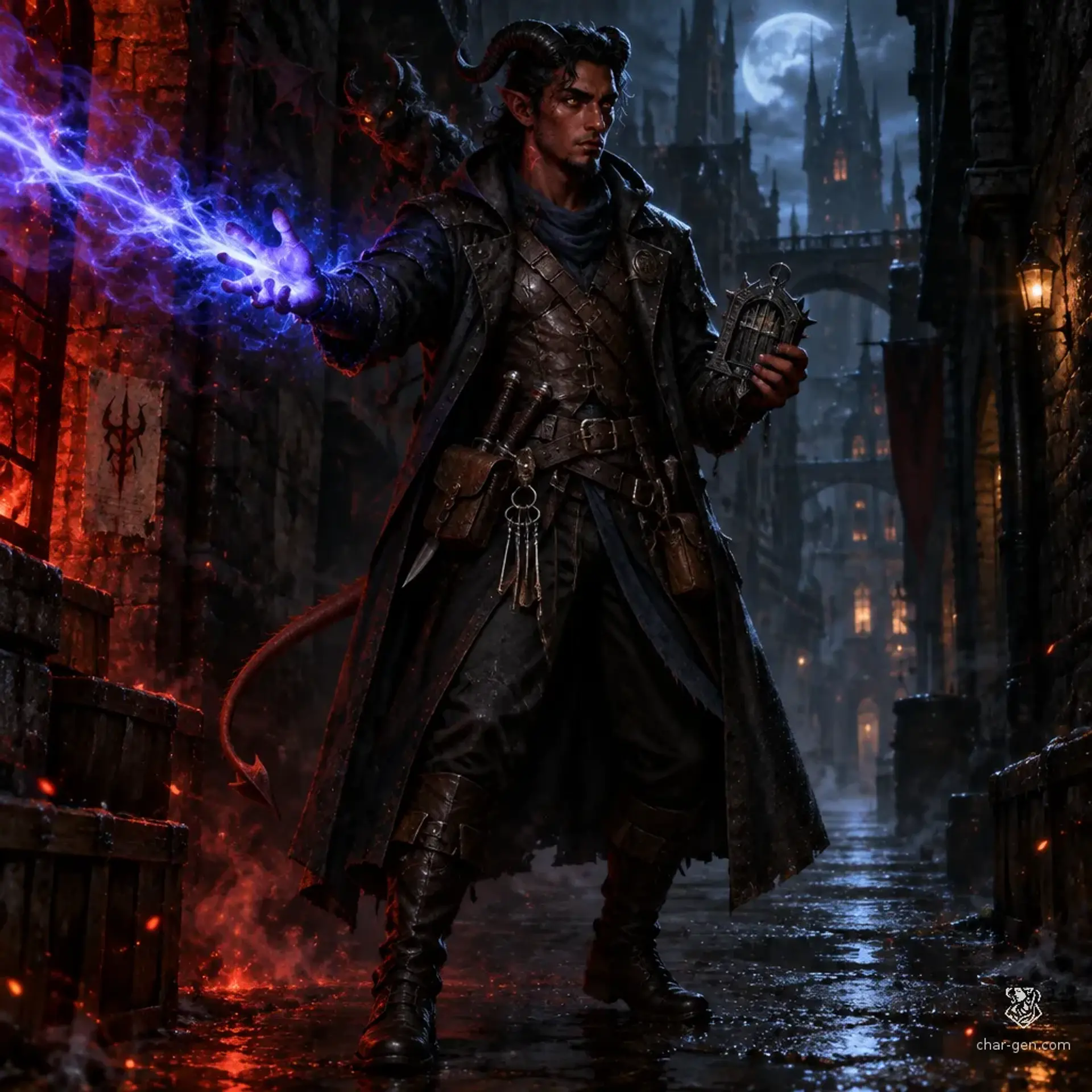 Mzekr Talfen - AI-generated fantasy Character