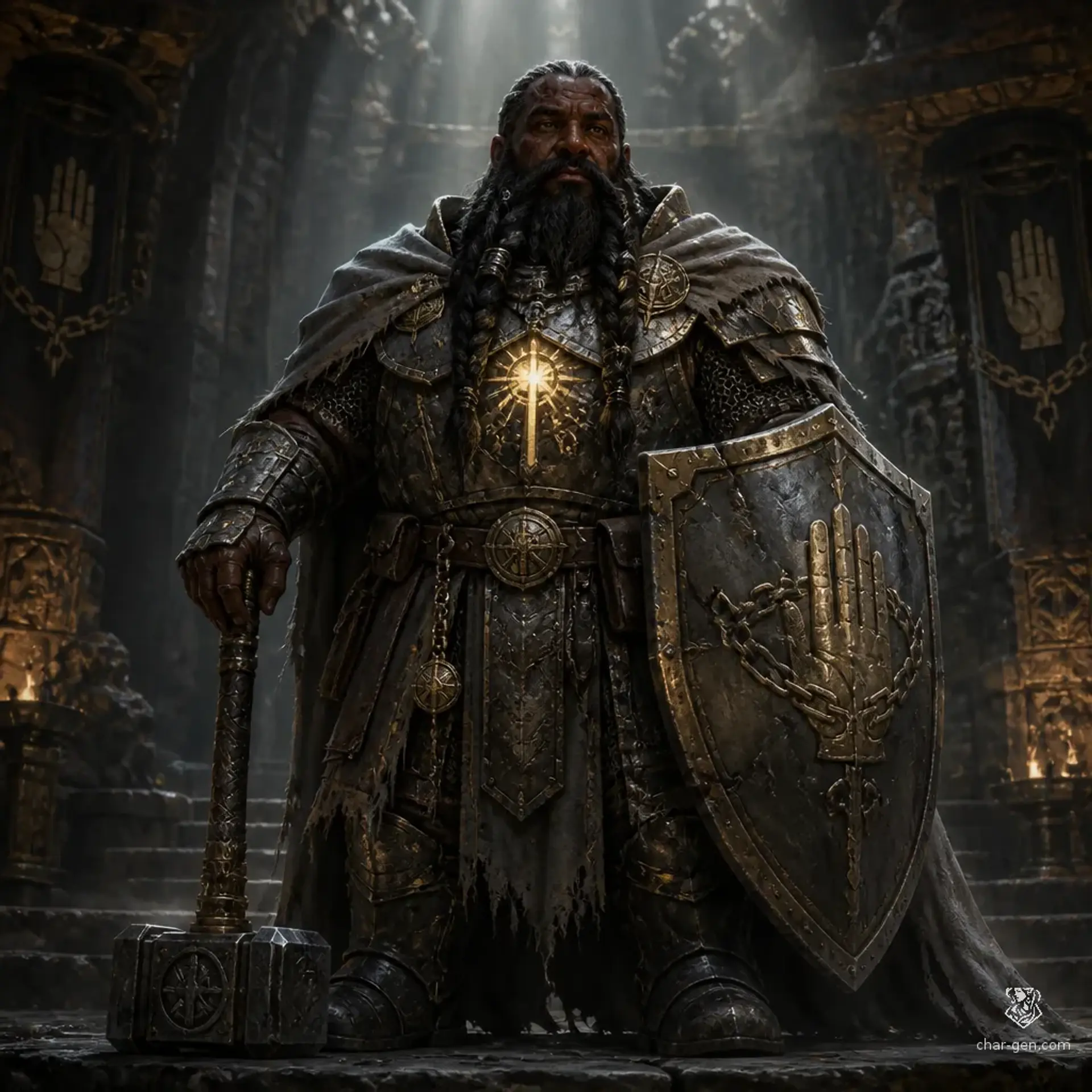 Thrain Stonepenitent - AI-generated fantasy Character