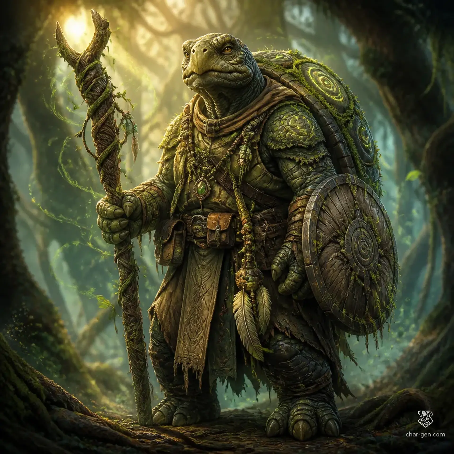 Talan Shellwind - AI-generated fantasy Character
