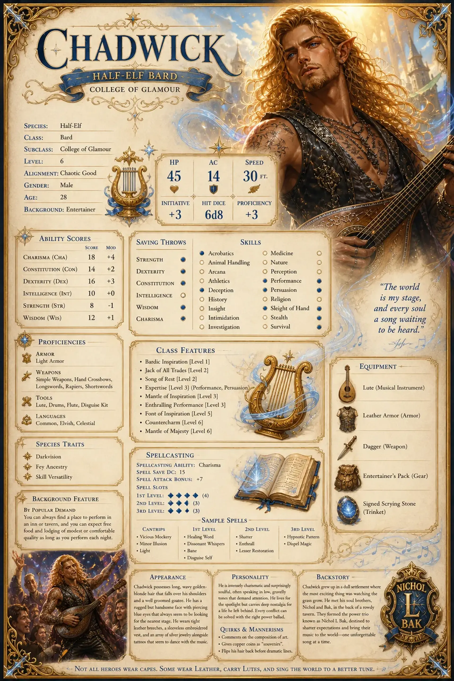 Character Sheet