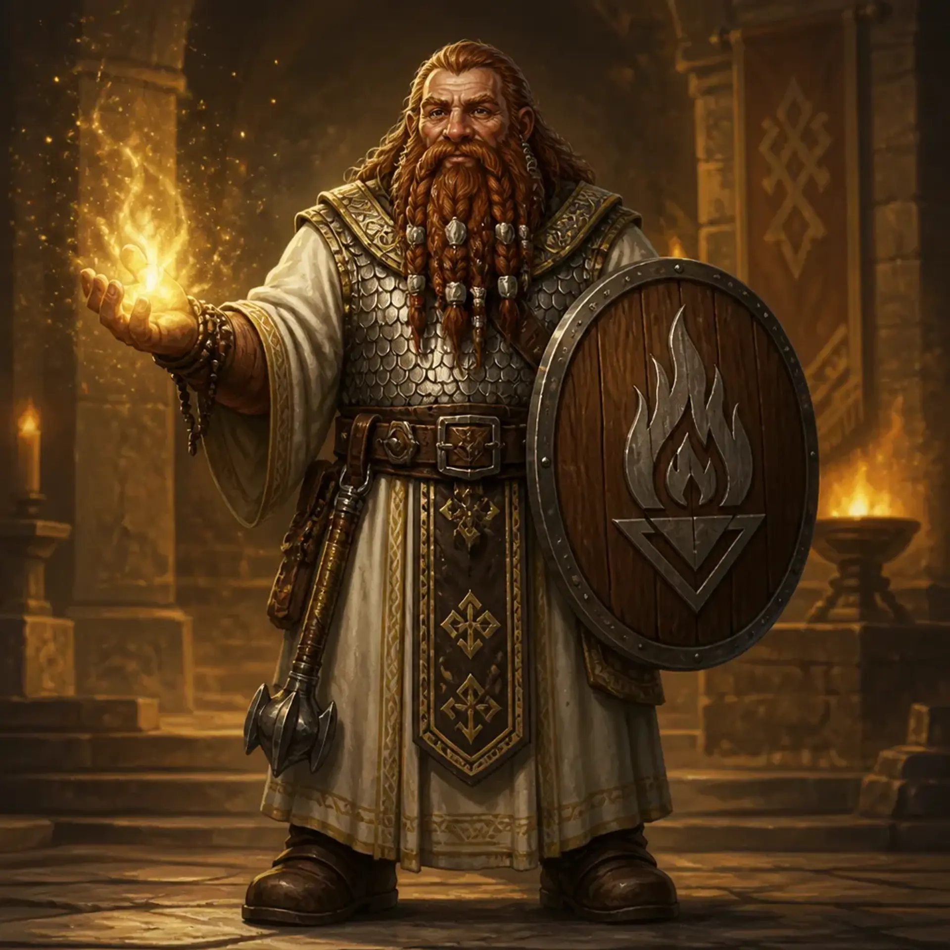 Tharnen Embermantle - AI-generated fantasy Character