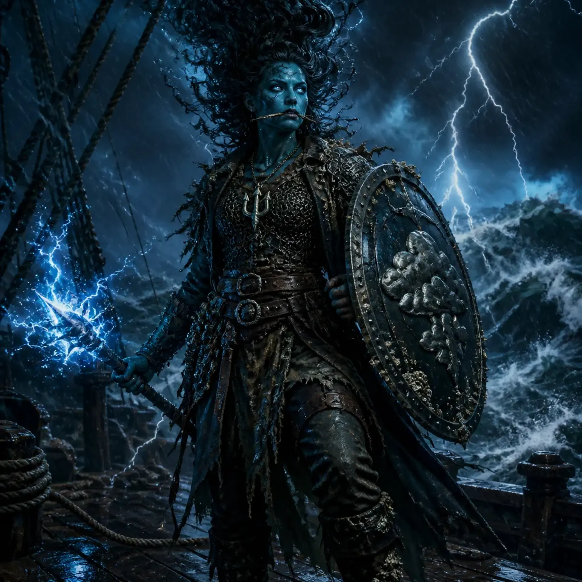 Thresher Elara Vance - AI-generated fantasy Character