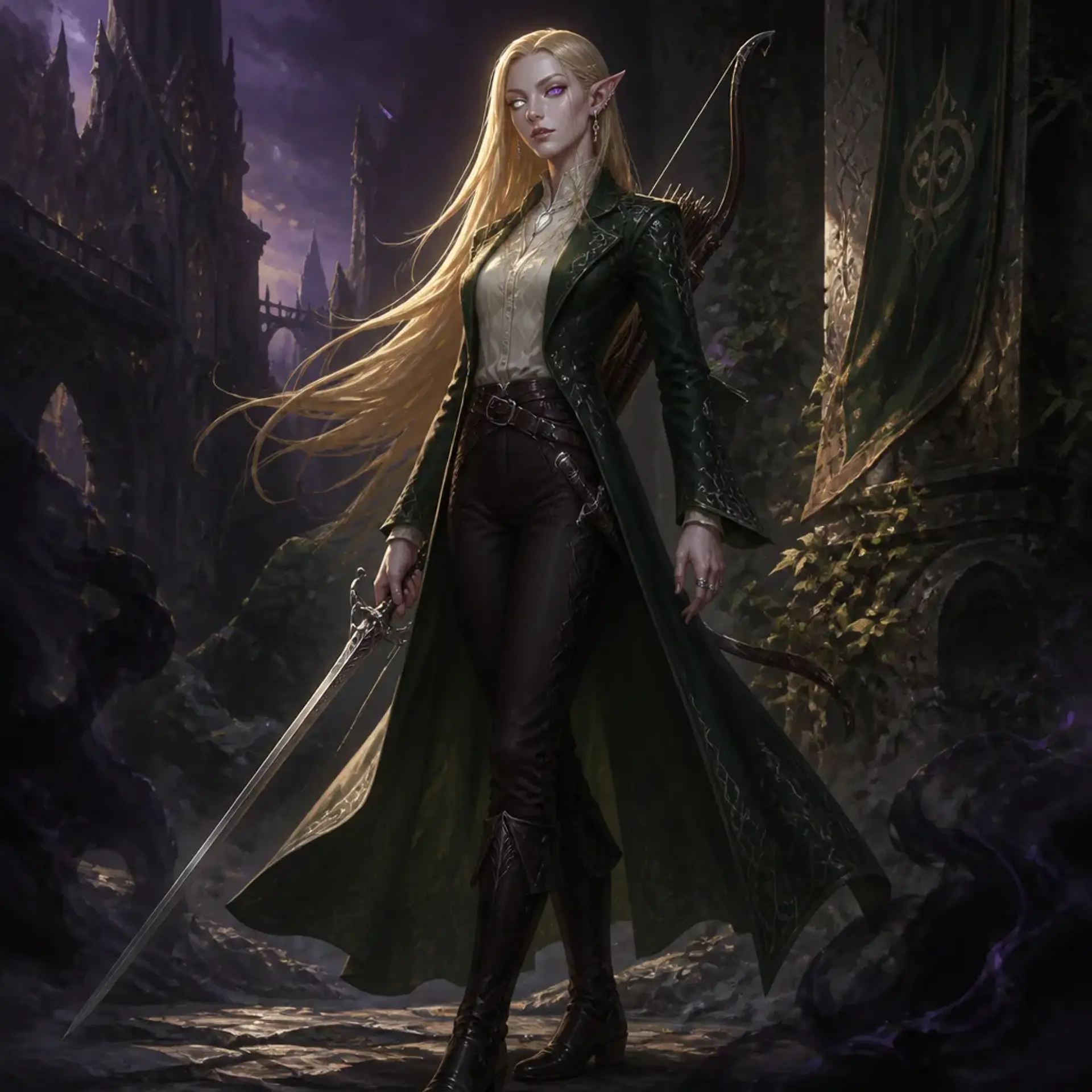 Wordsmith Nithaan - AI-generated fantasy Character