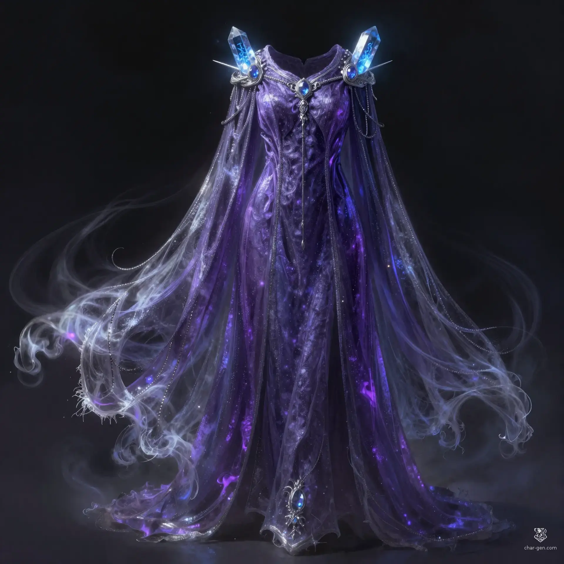 The Phase-Stitcher's Mantle - AI-generated fantasy Magic Item
