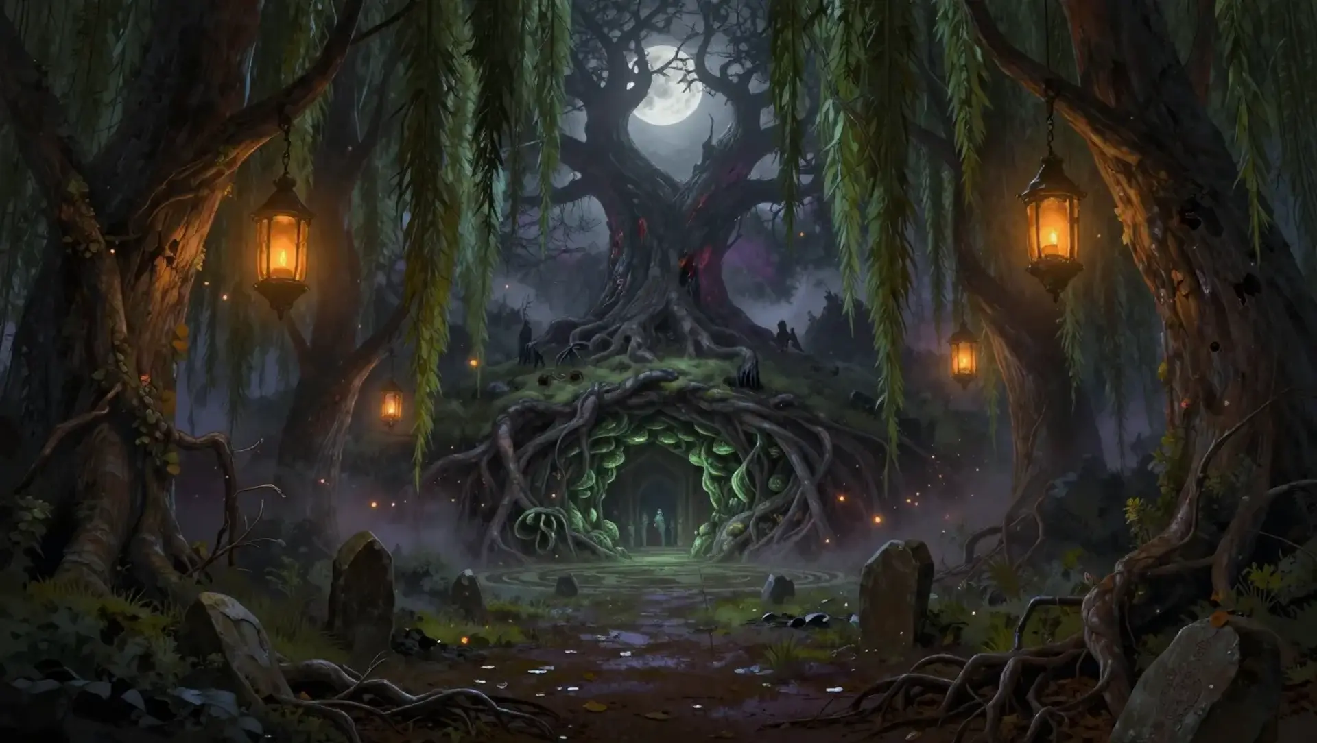 The Blighted Shrine of Wood - AI-generated fantasy Quest