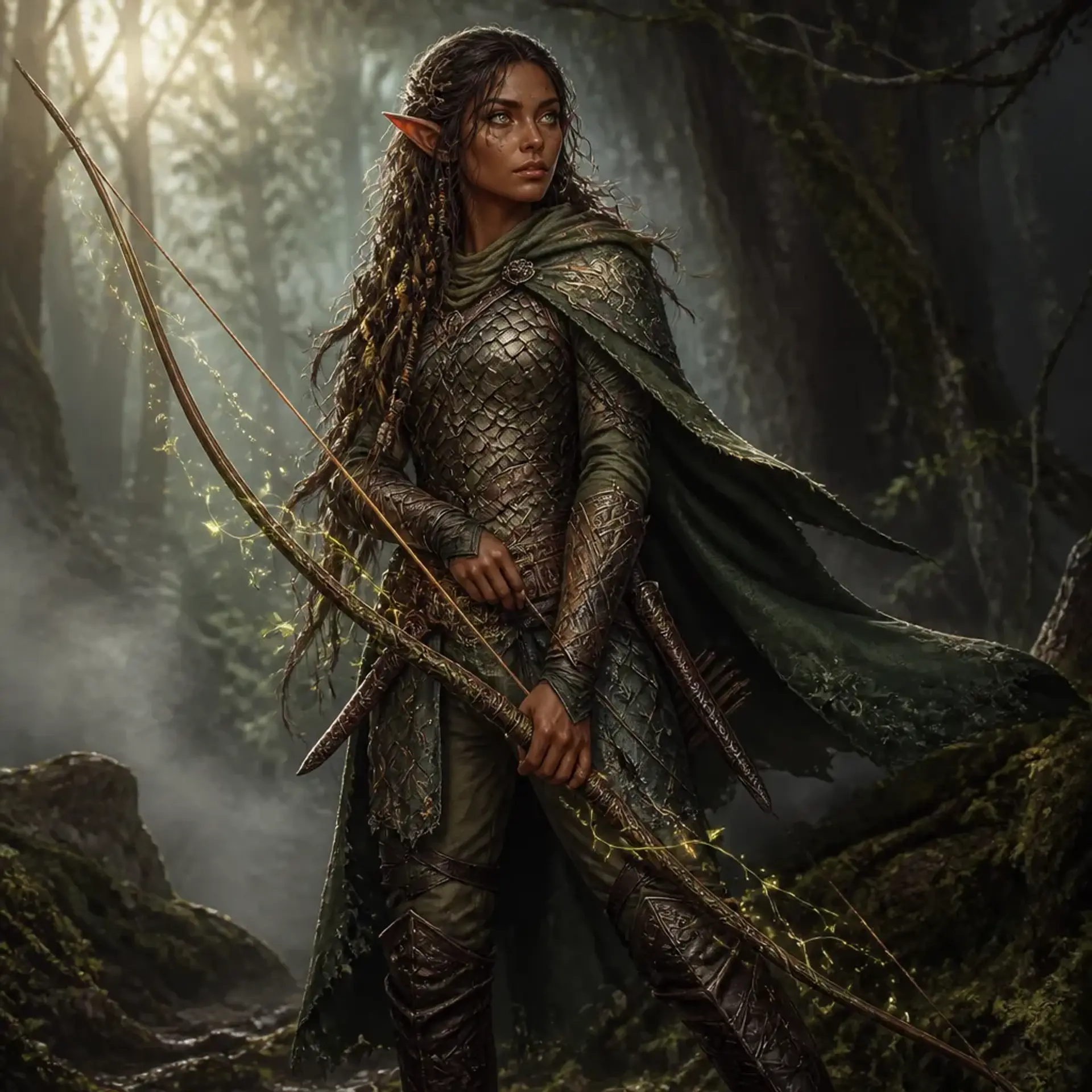 Serelwen Thistledown - AI-generated fantasy Character