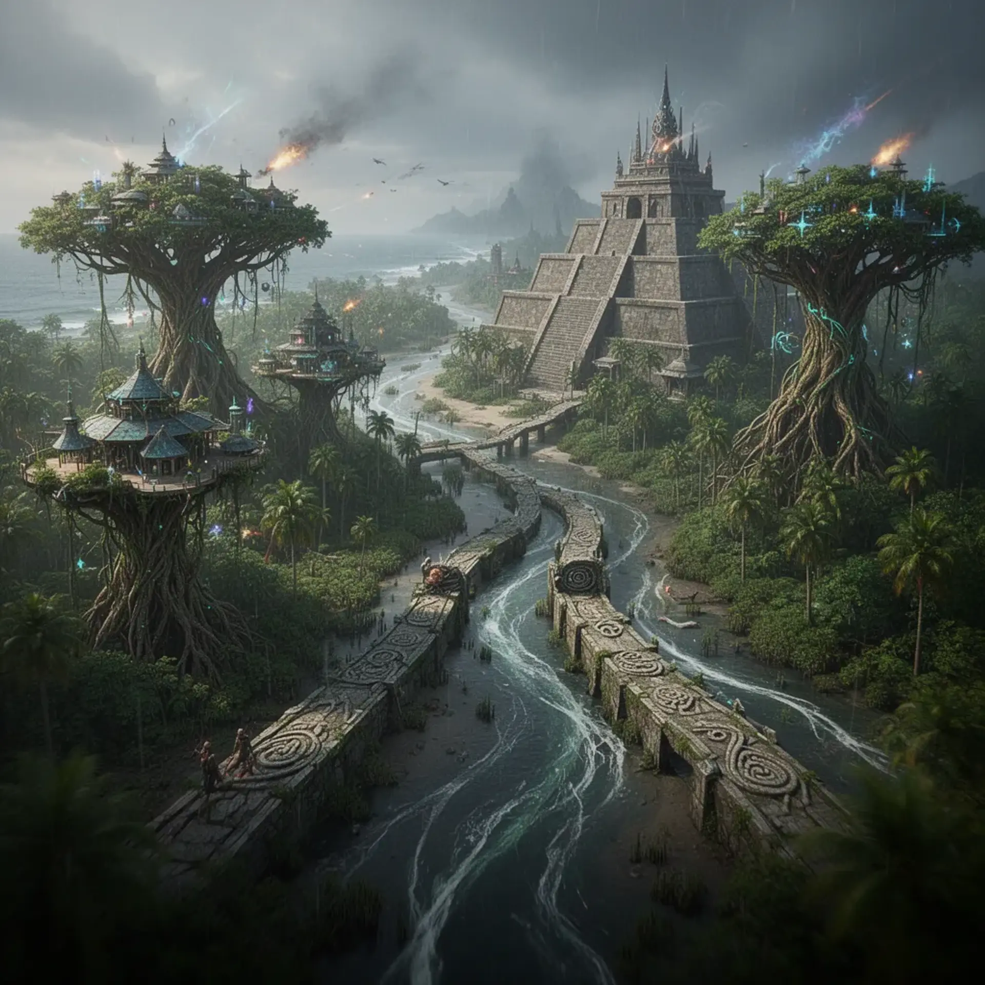 The Starwood Jungle - AI-generated fantasy Region