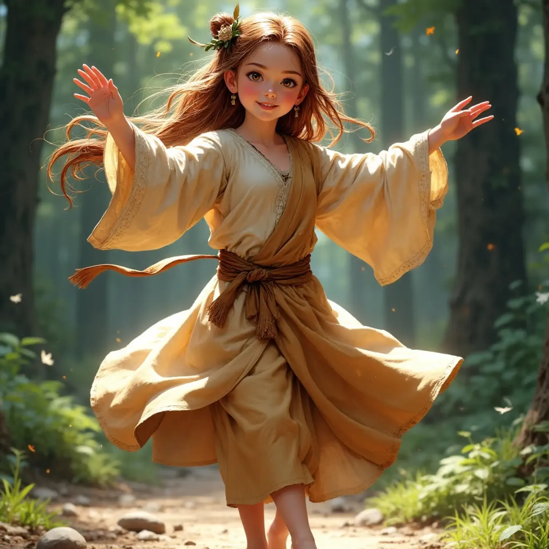 Lina Twirlfoot - AI-generated fantasy NPC