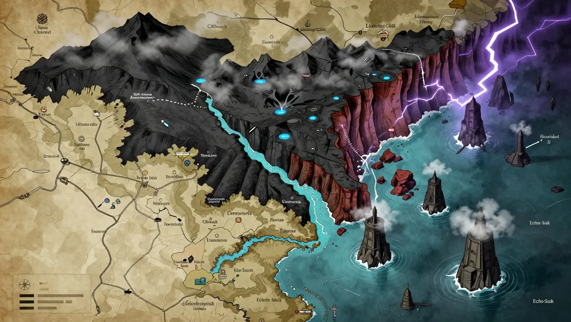House Naminsiyesh: The Lightning Cliffs and Salt Vents