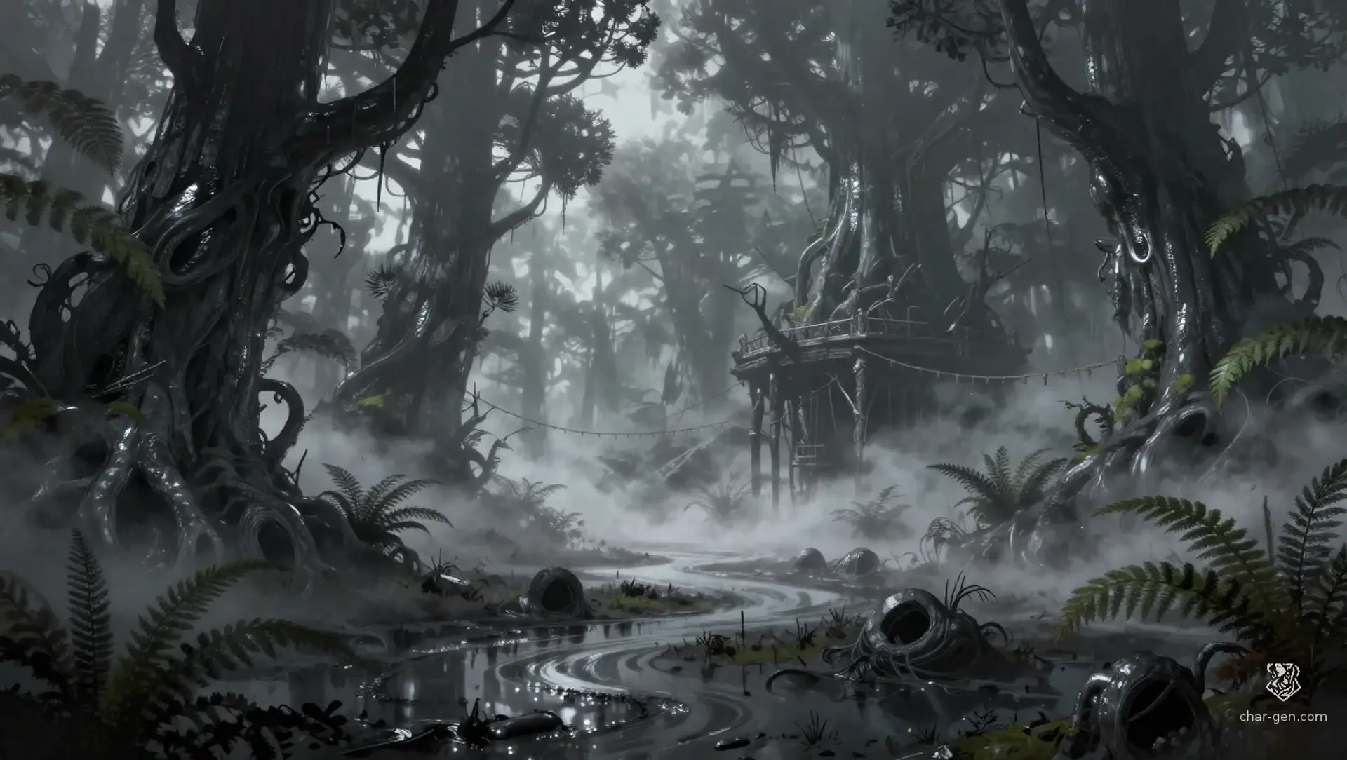 Ironbark Hollows - AI-generated fantasy Region