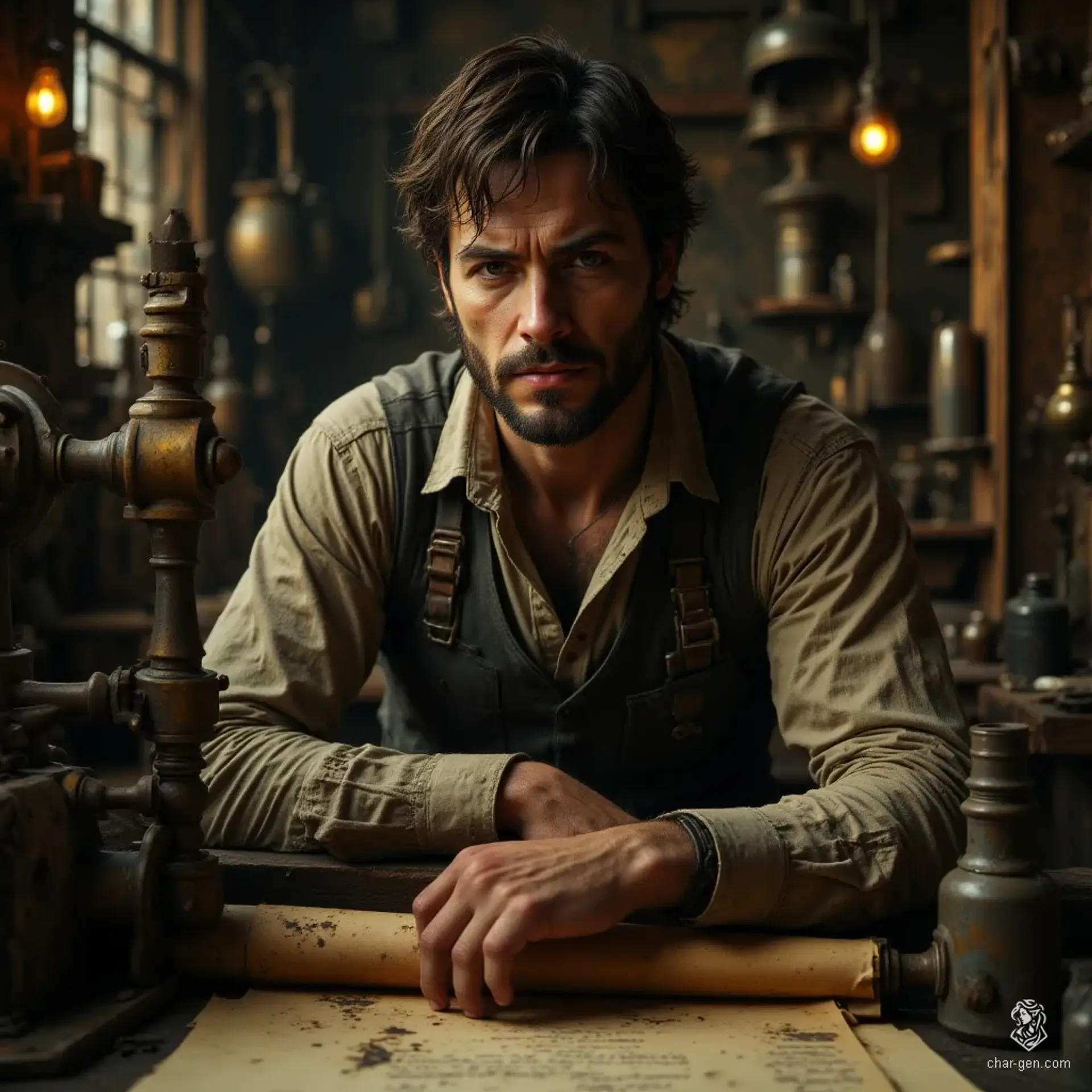 Marlowe Foster - AI-generated fantasy NPC