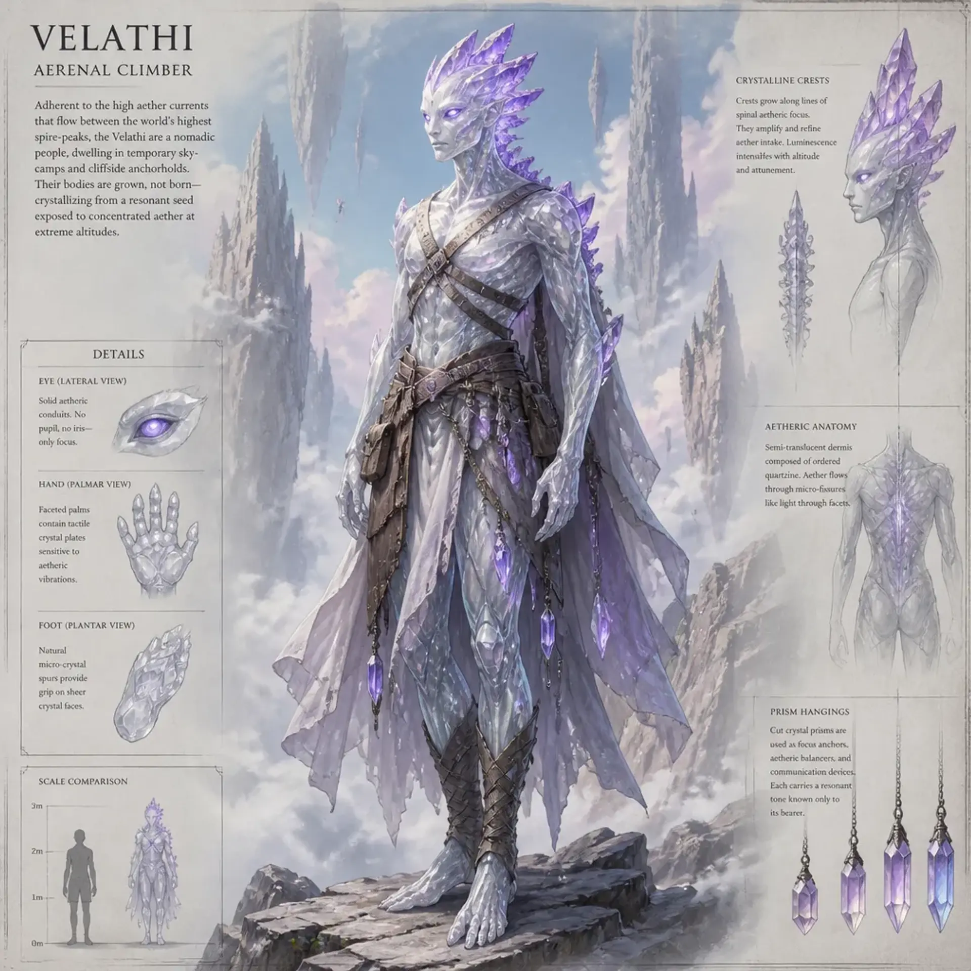 Caelith (TAP) - AI-generated fantasy Species