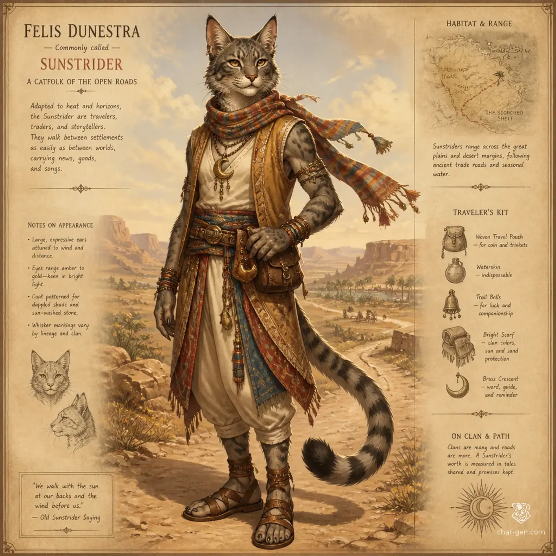Felaris - AI-generated fantasy Species