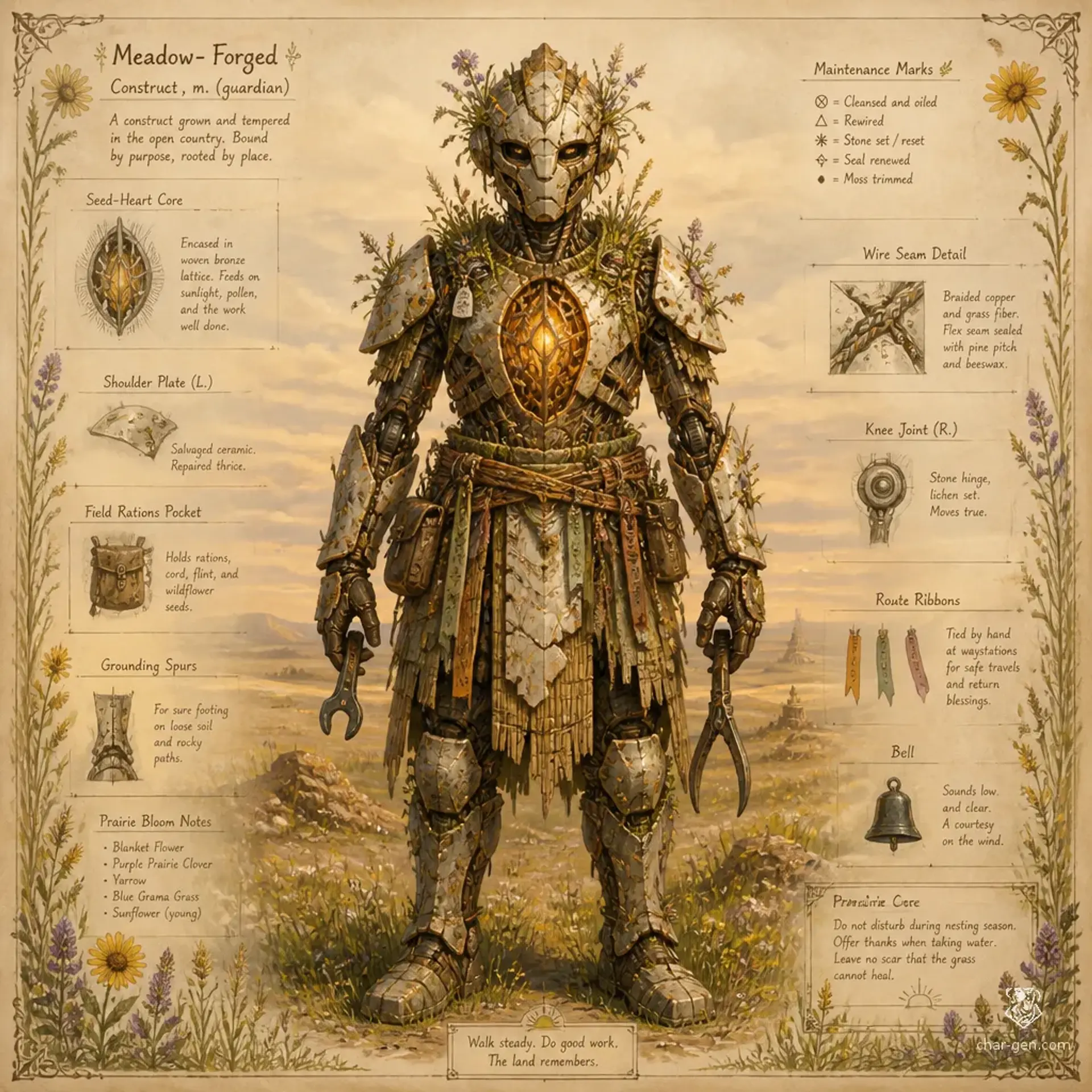 Meadowforged - AI-generated fantasy Species