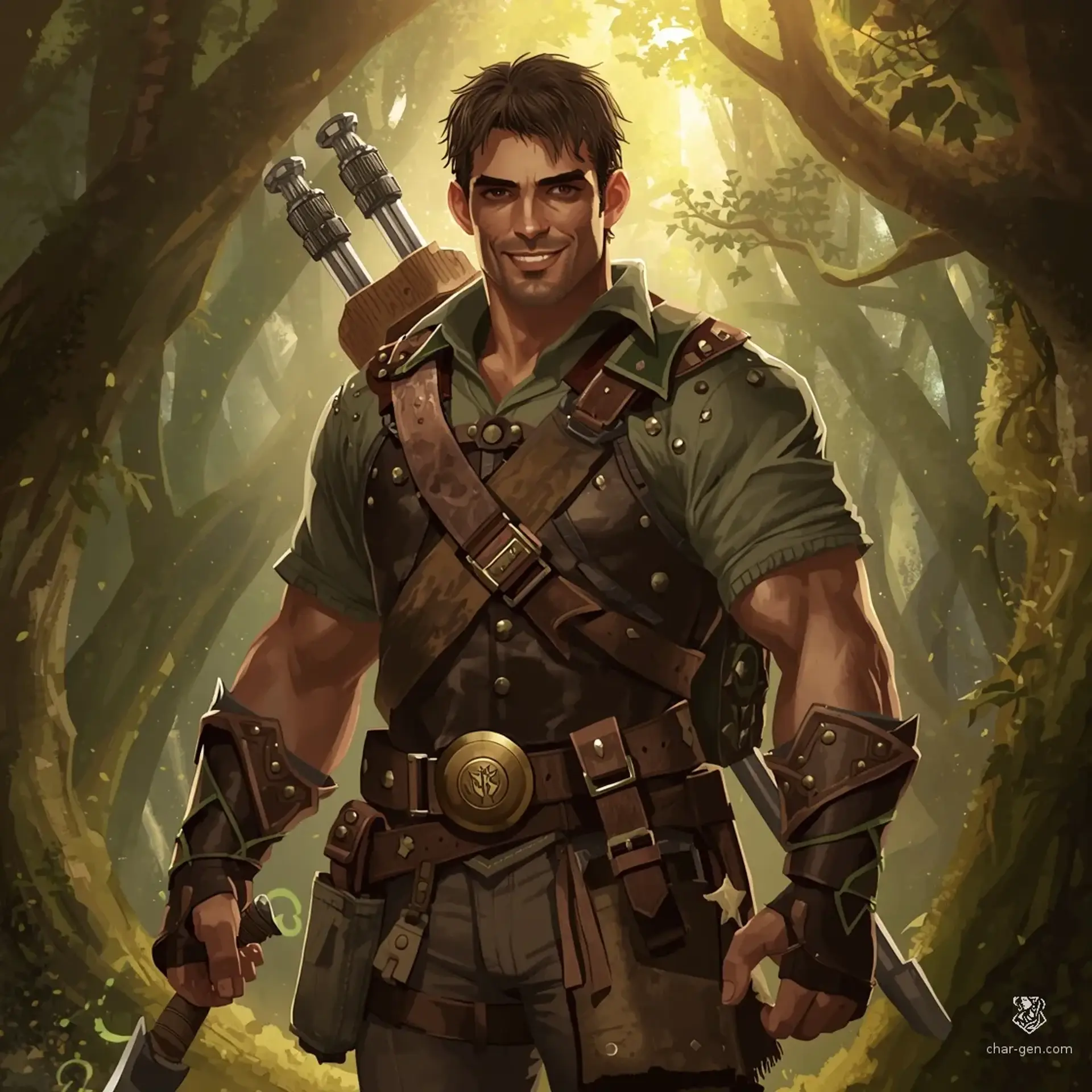Geronimo - AI-generated fantasy Character