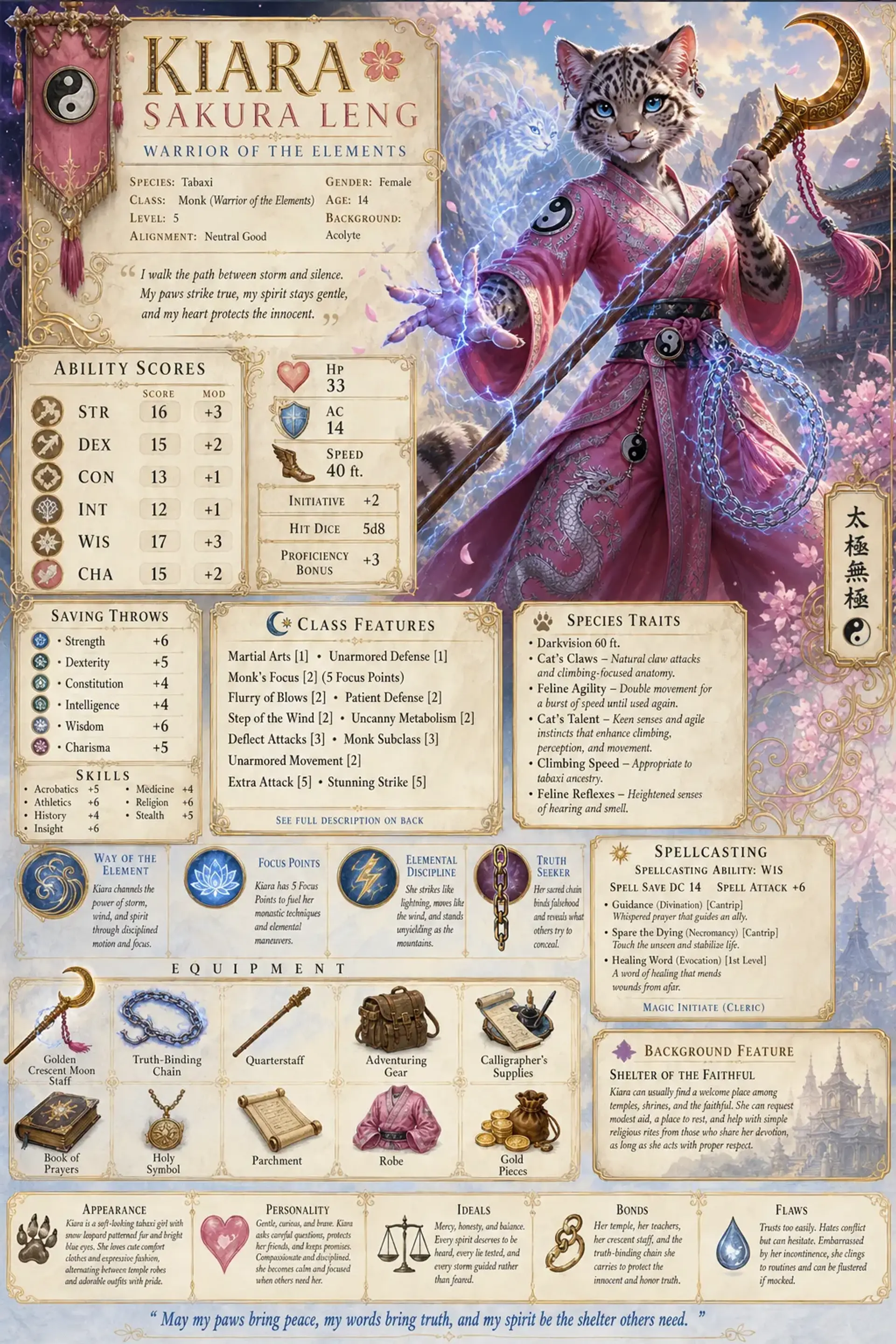 Character Sheet