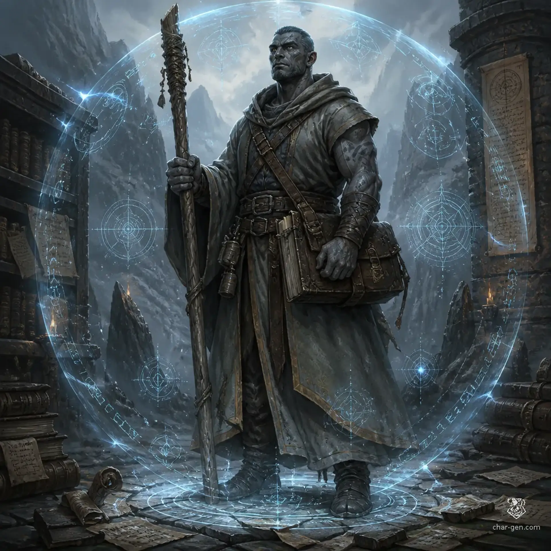 Tepoz Rauk - AI-generated fantasy Character