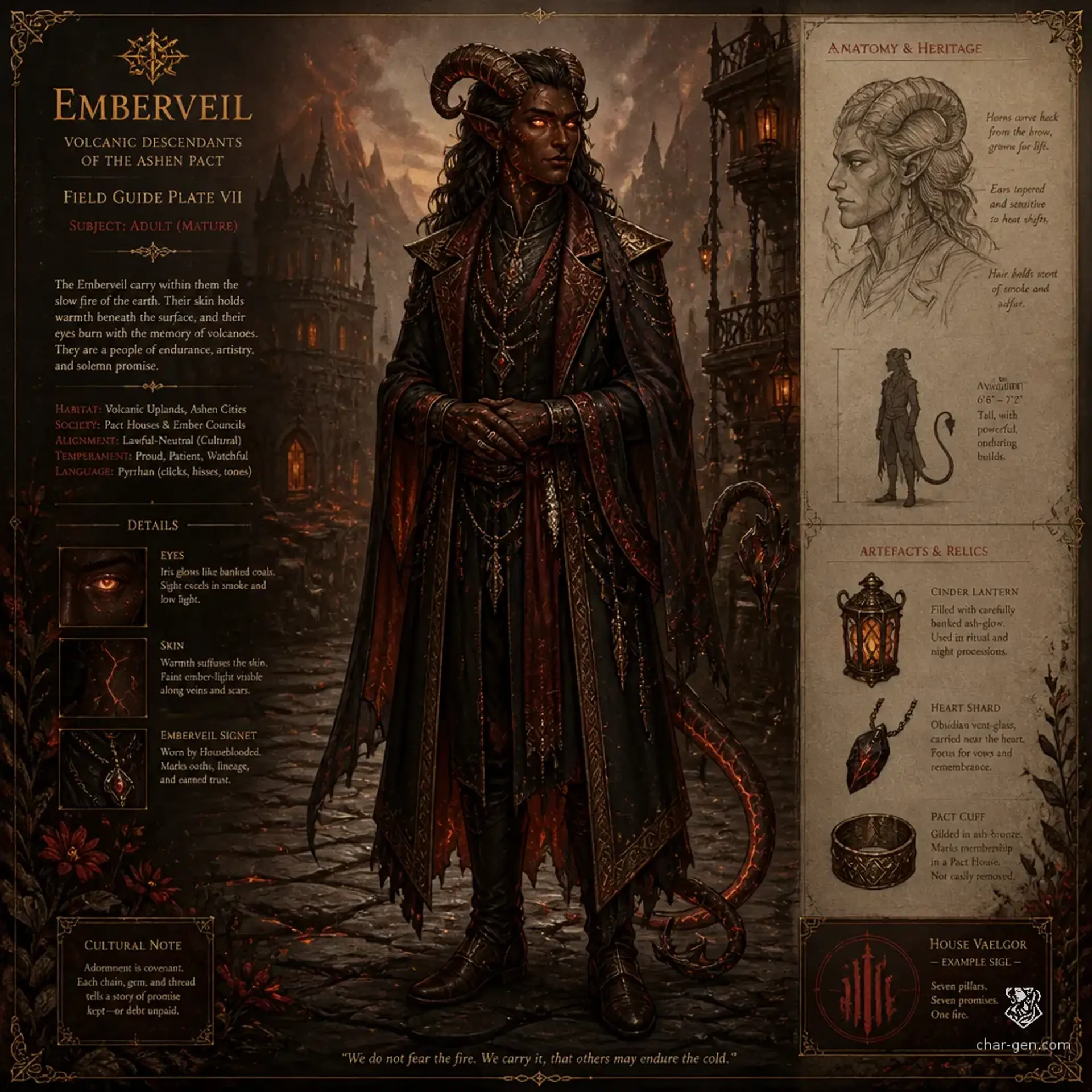 Emberveil - AI-generated fantasy Species