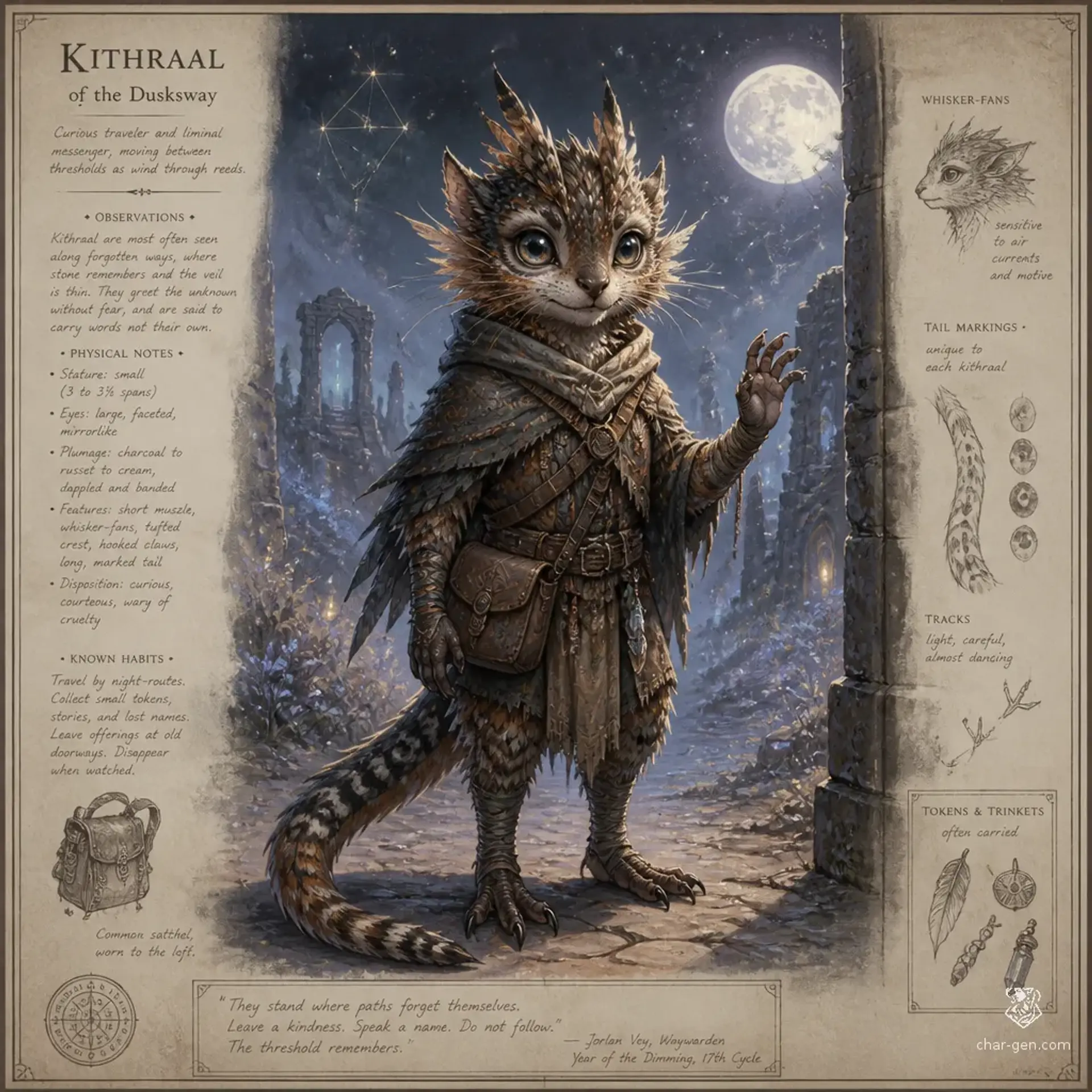 Vesperi - AI-generated fantasy Species