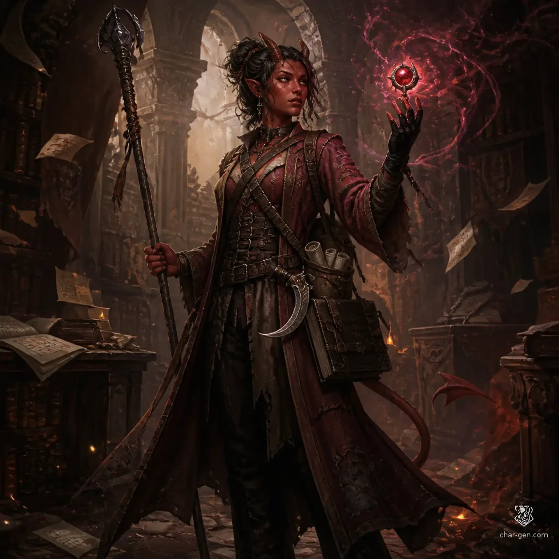 Kett Gask - AI-generated fantasy Character