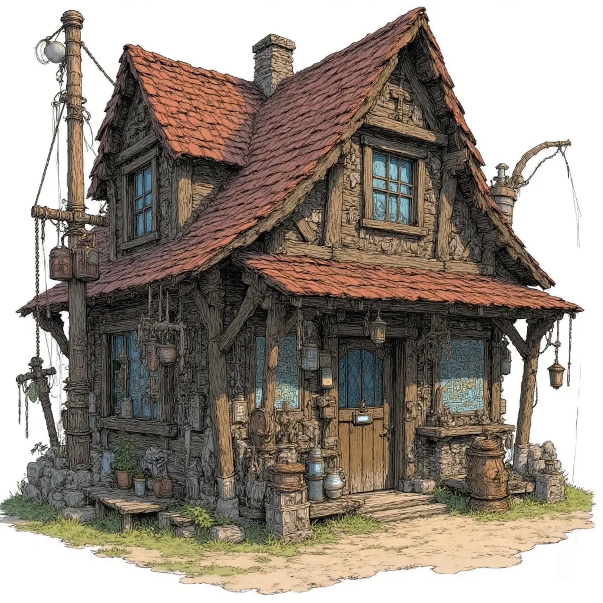 Svea's Sands & Streams Bait & Tackle - AI-generated fantasy Shop