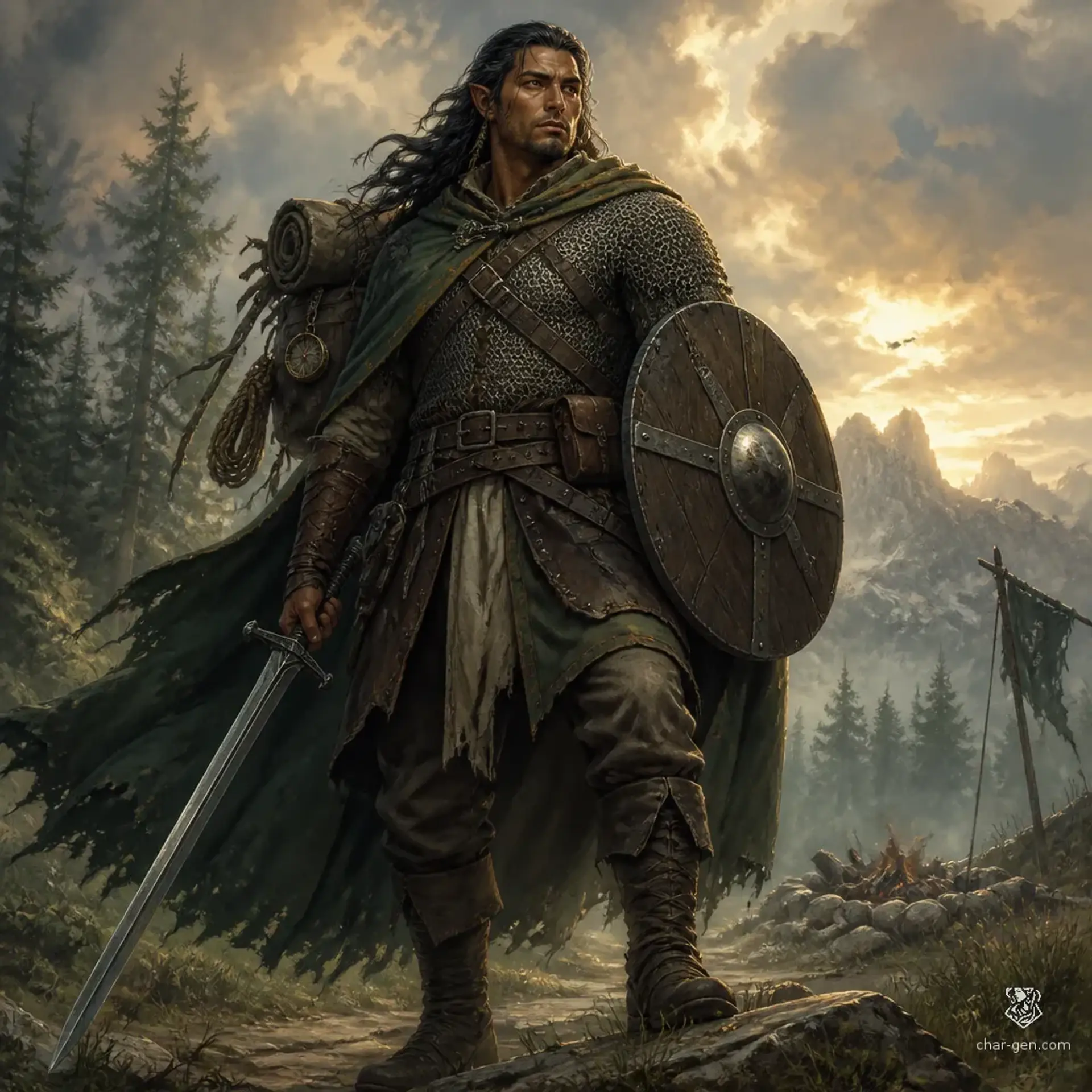 Sareth Sheshan - AI-generated fantasy Character
