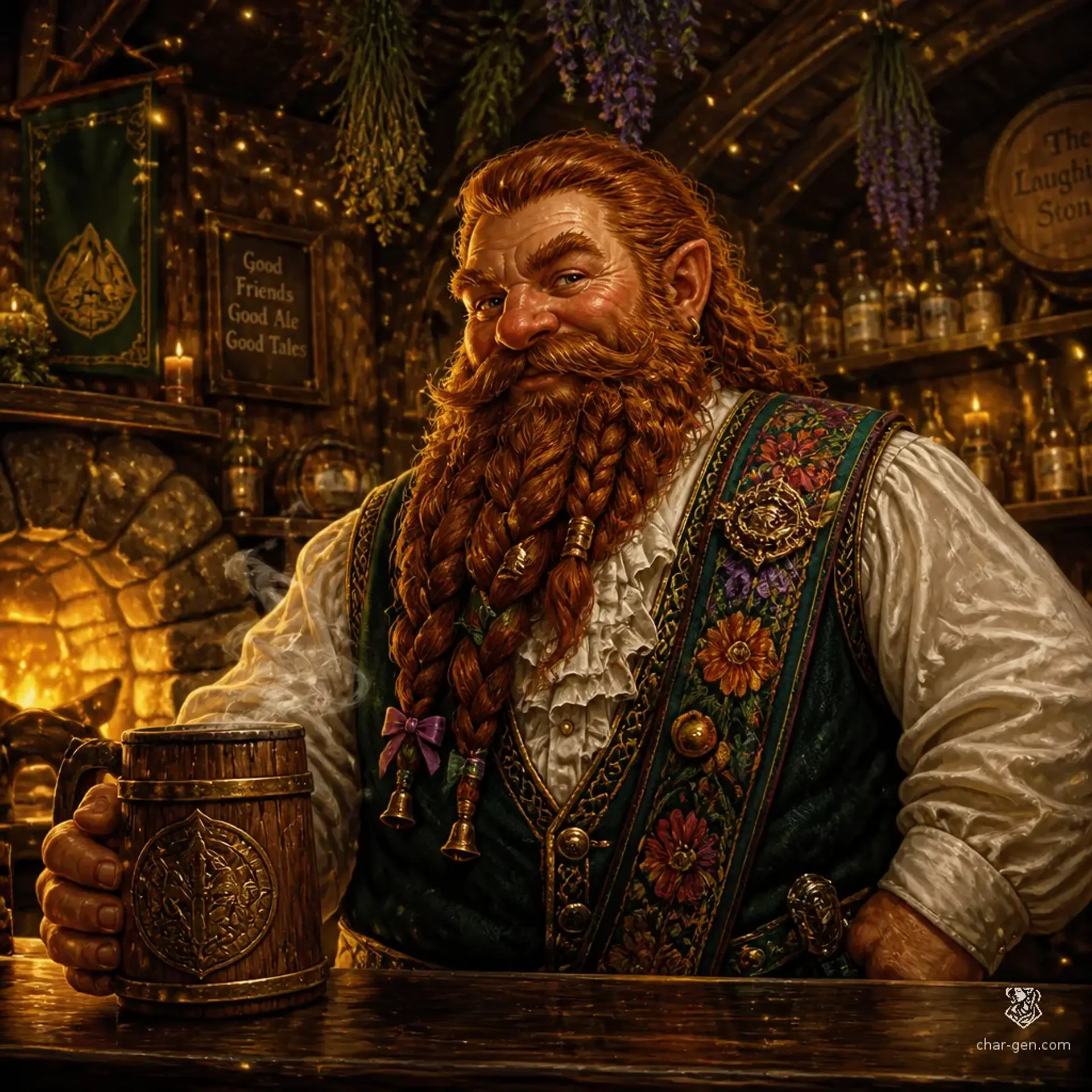 The Gilded Garland - AI-generated fantasy Tavern