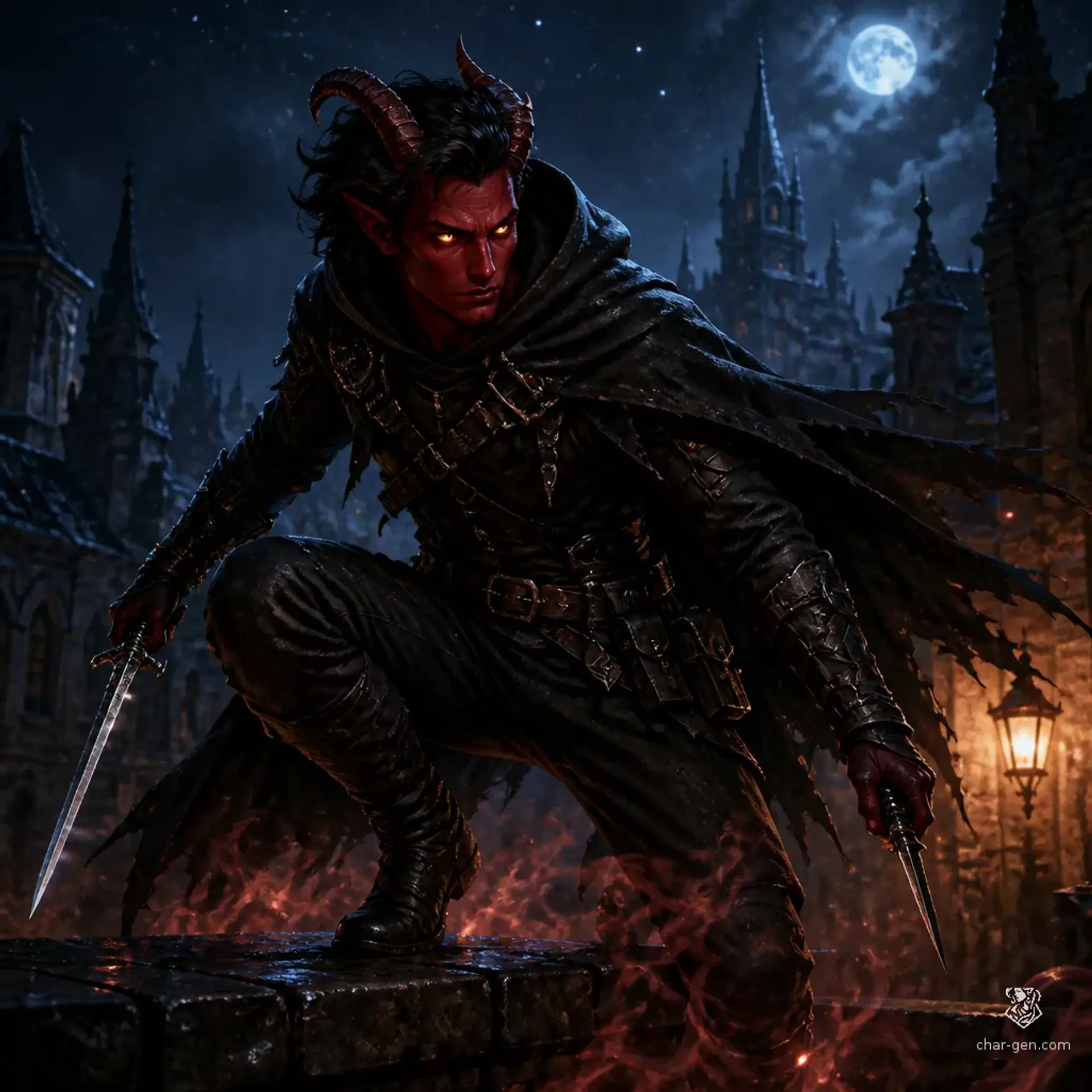 Silas Vane - AI-generated fantasy Character