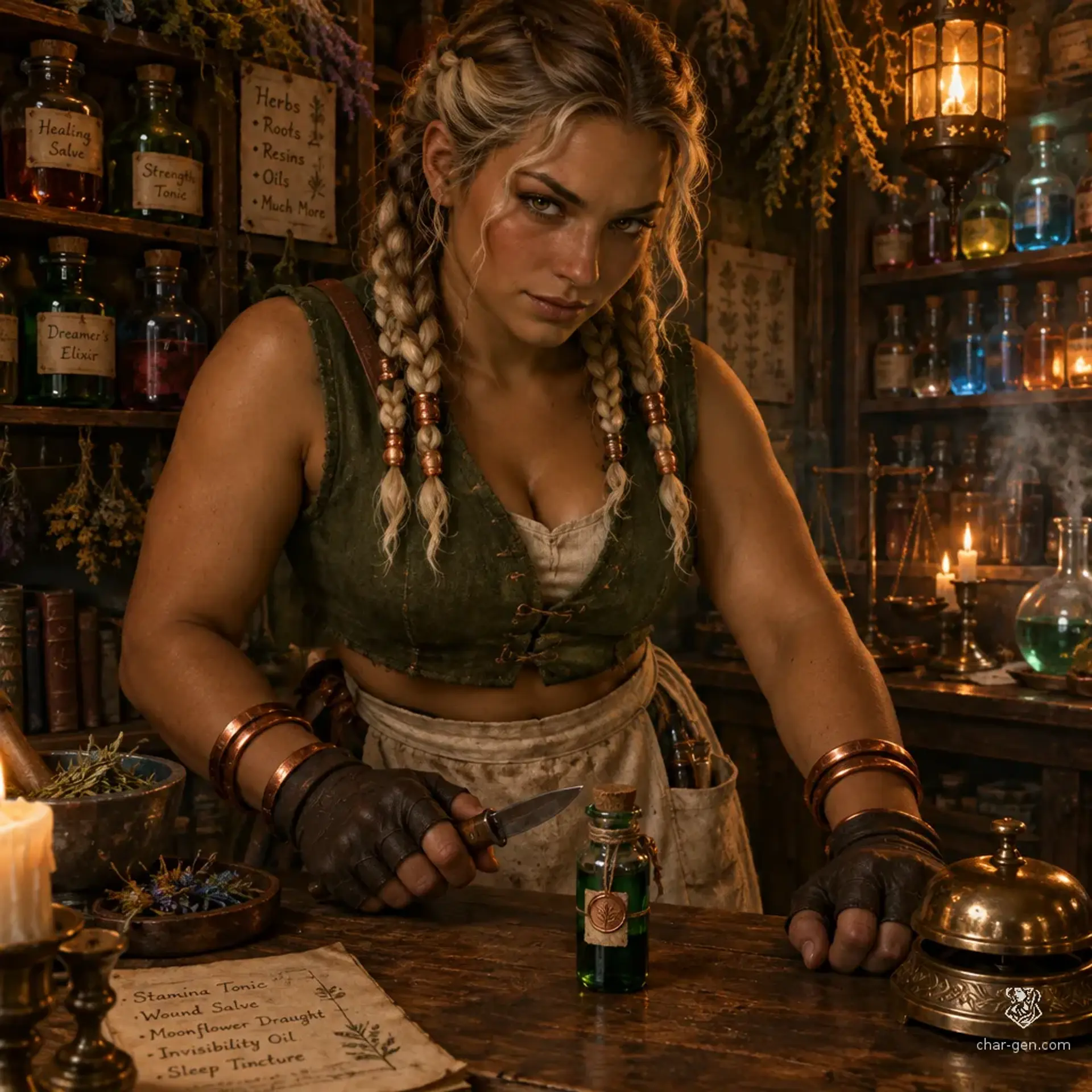 Kestka Gatik - AI-generated fantasy NPC