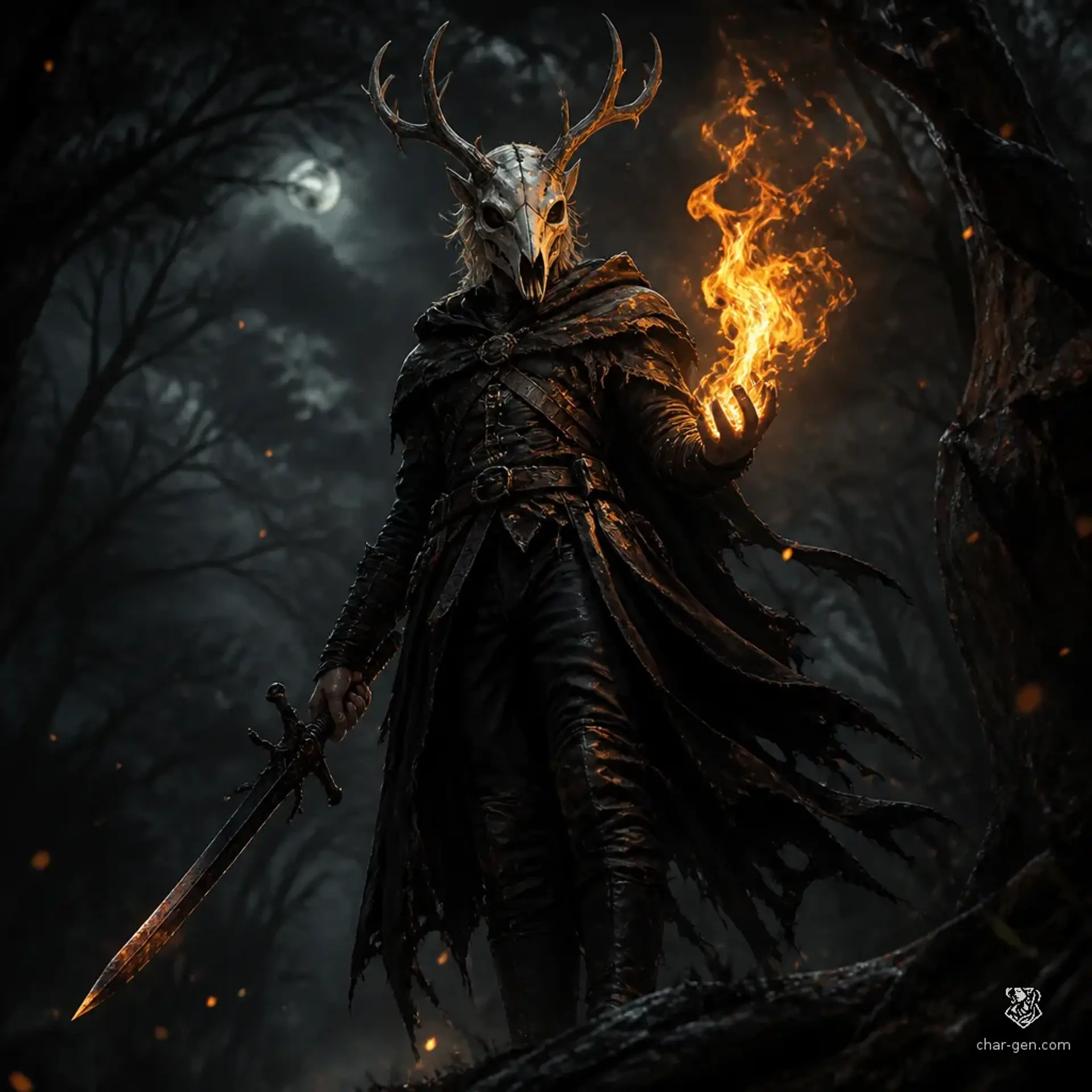 Dämmerwald - AI-generated fantasy Character