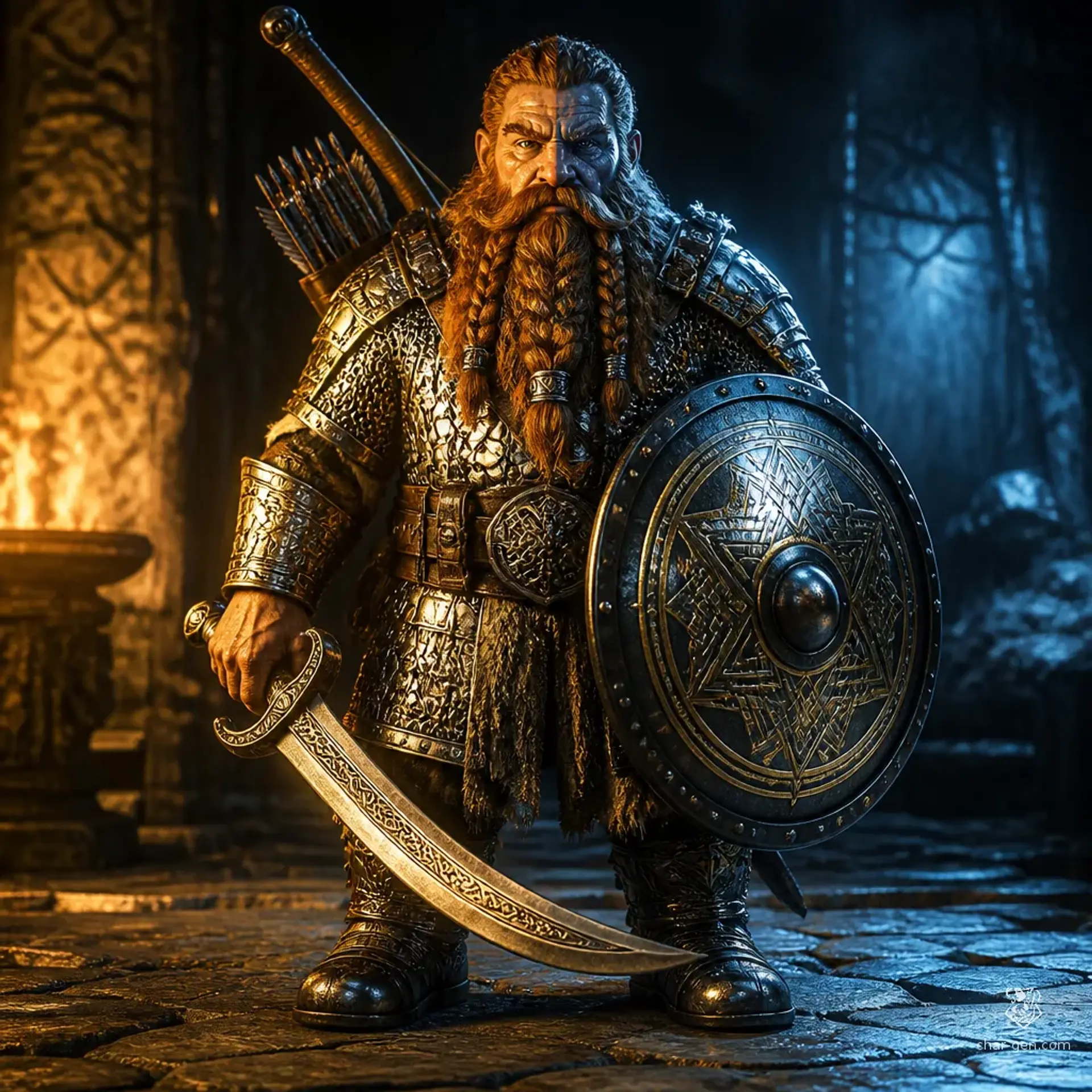 Thrainn Iron-Soul - AI-generated fantasy Character