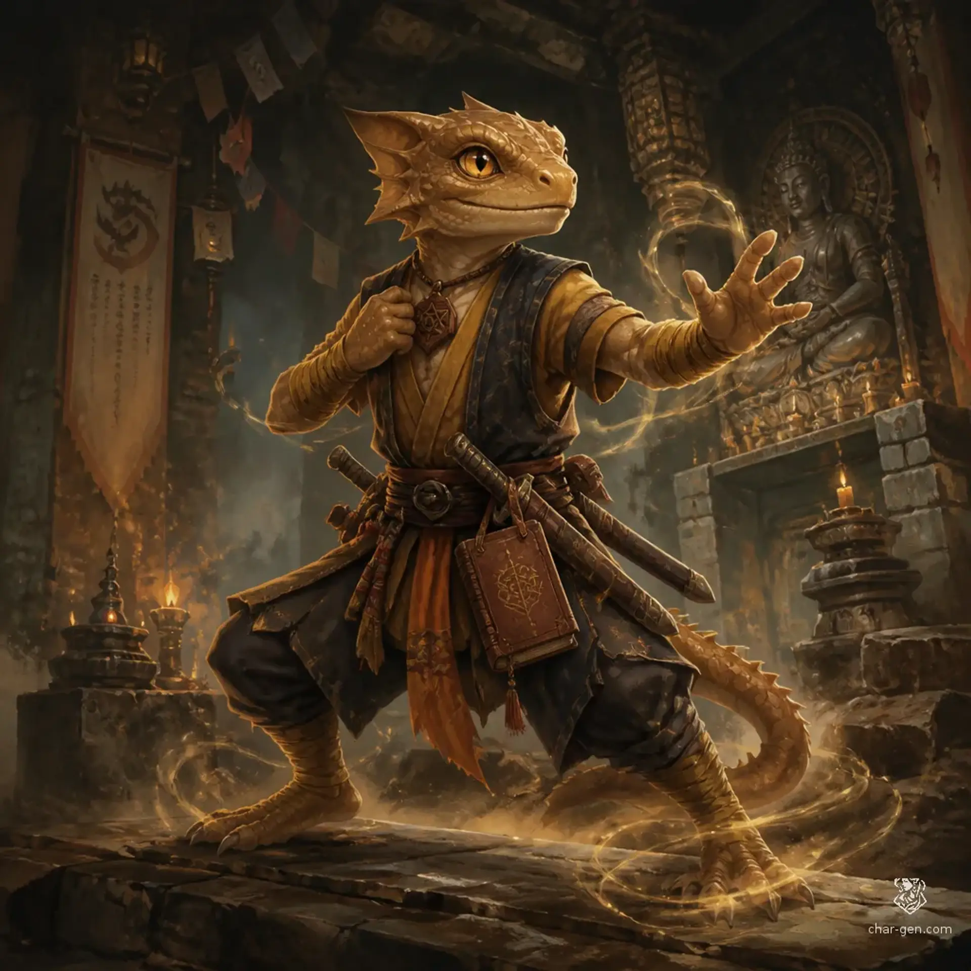 Sazan - AI-generated fantasy Character