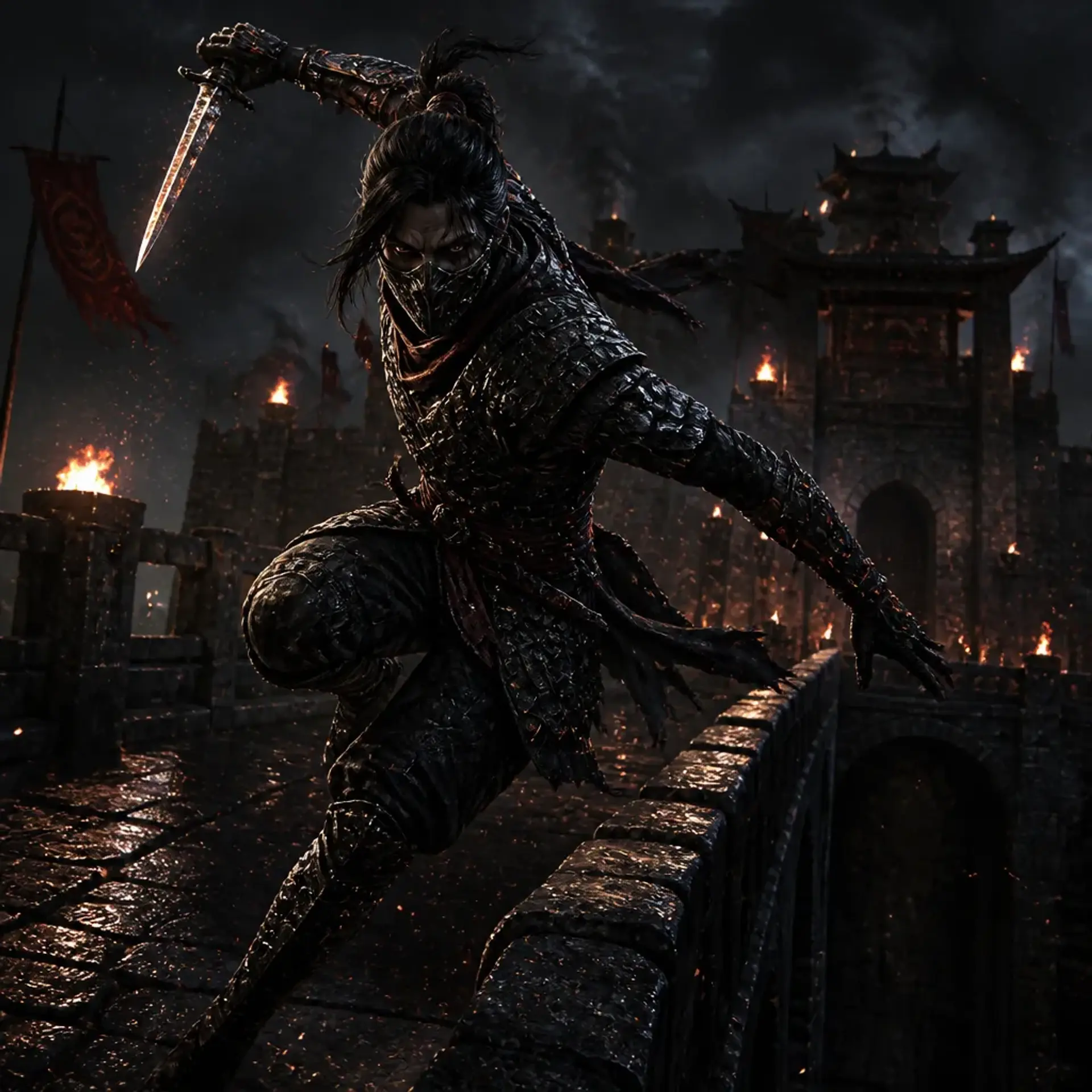 Obsidian Tribunal Blade - AI-generated fantasy Monster