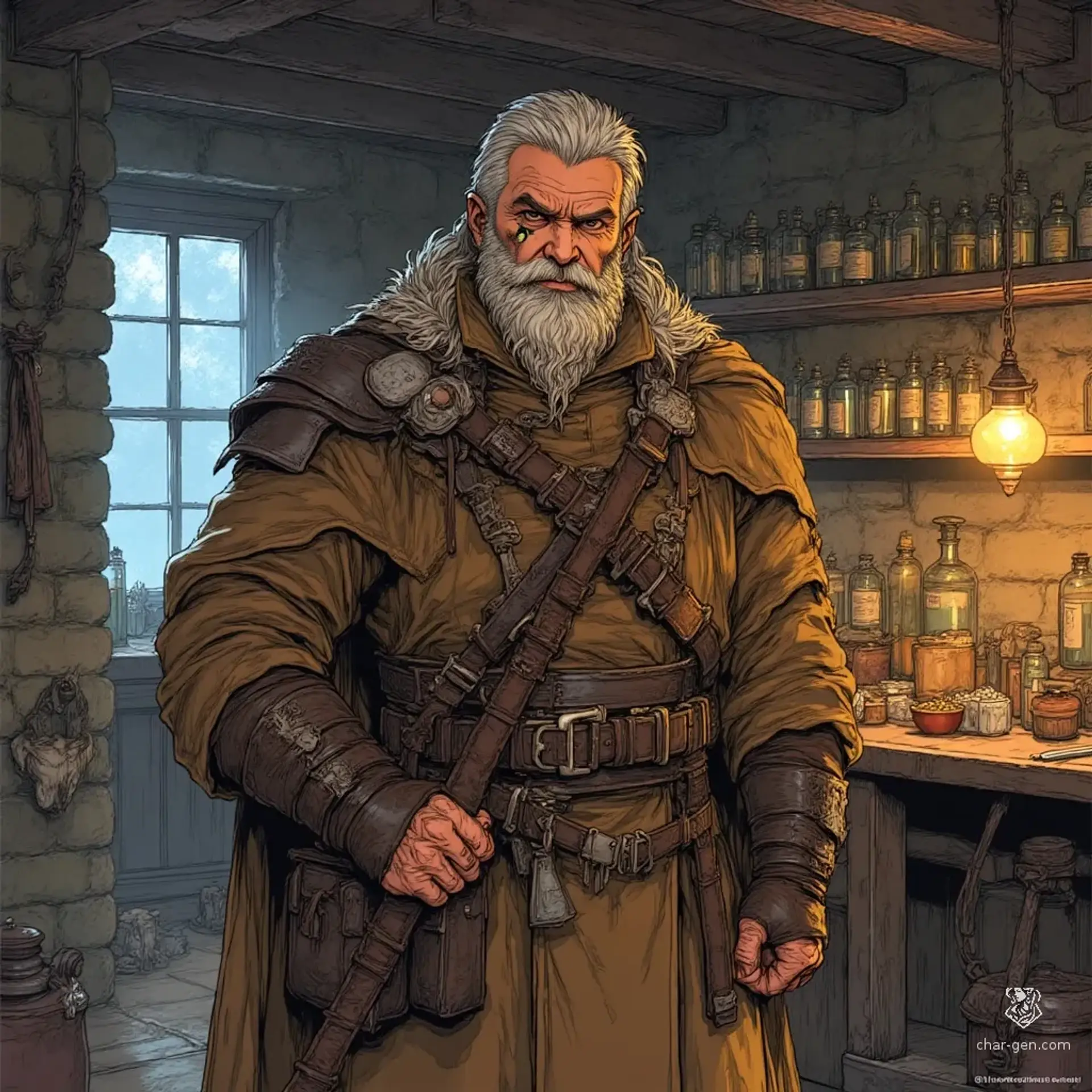 Bremark Tinwhorl - AI-generated fantasy NPC