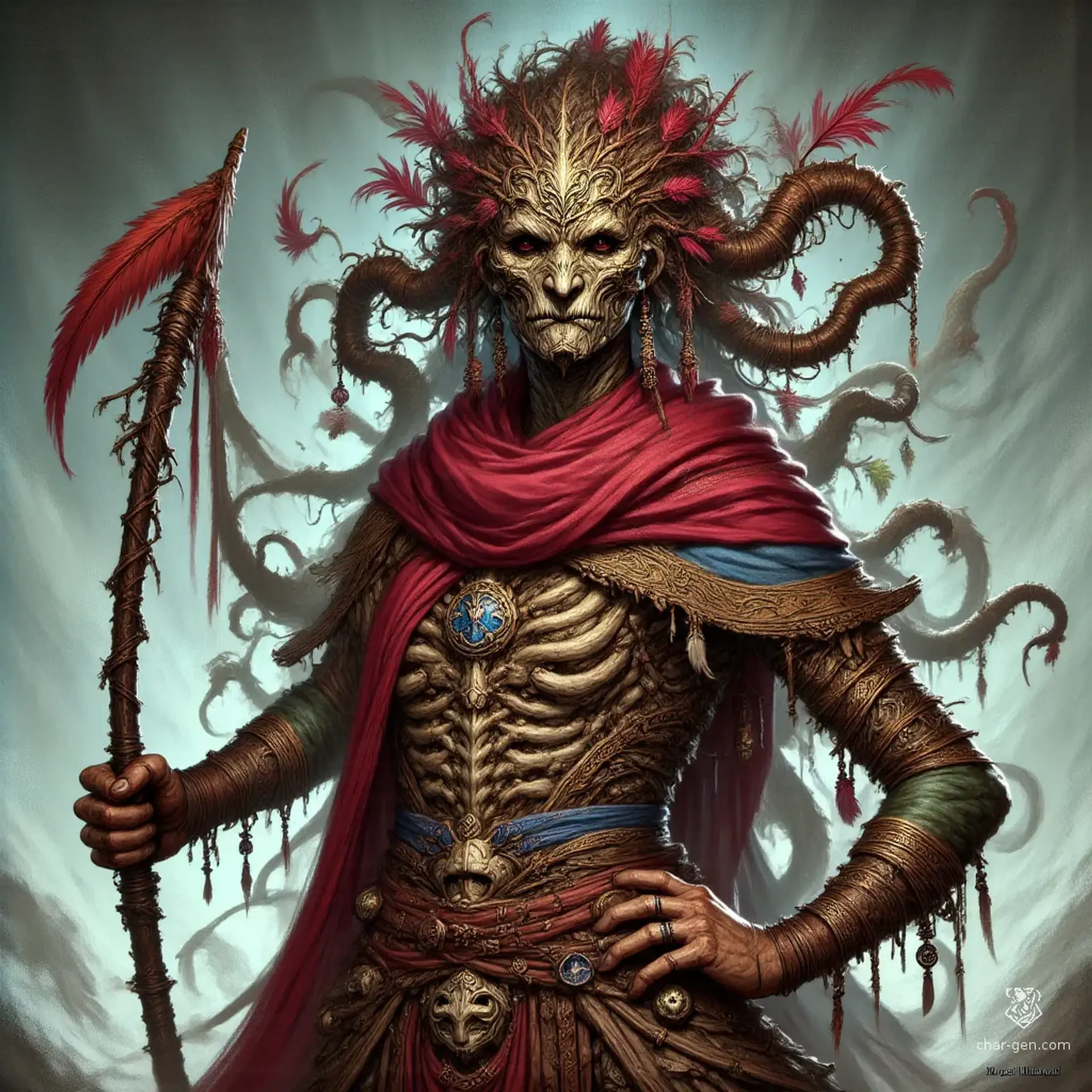 Rithris, the Honest Reaper - AI-generated fantasy NPC