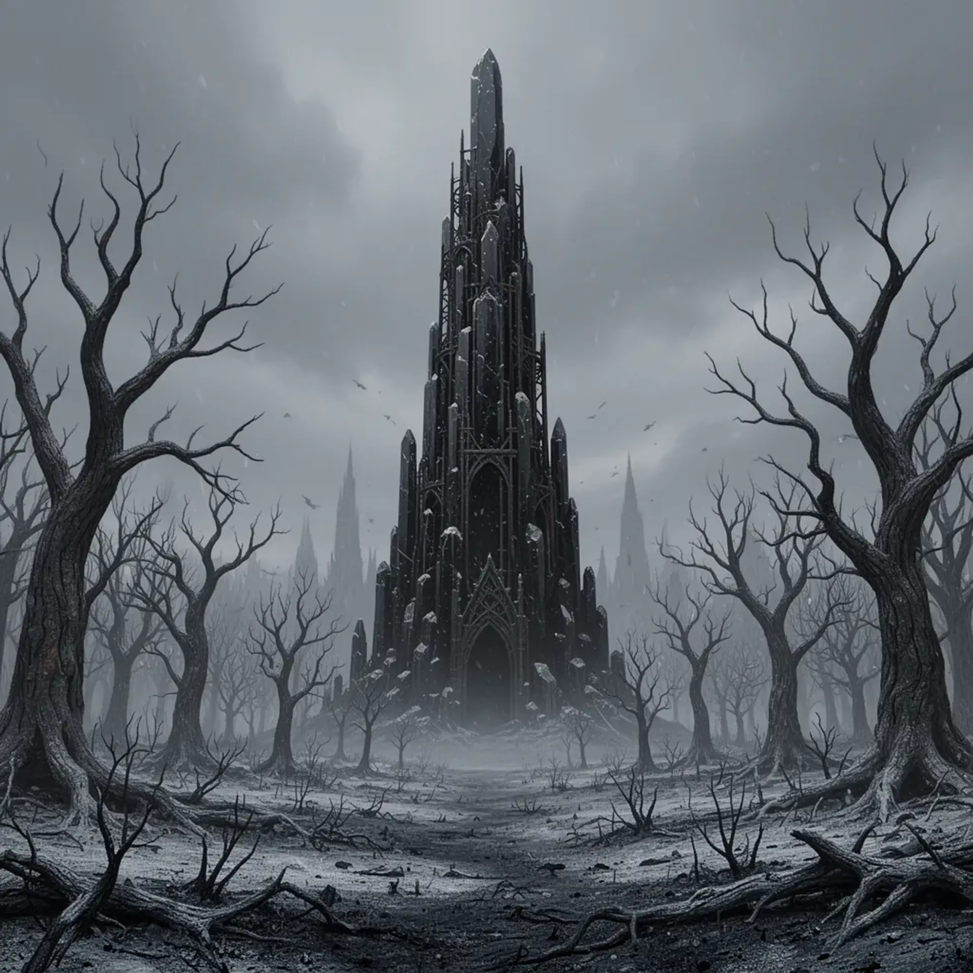 The Black Tower - AI-generated fantasy Settlement