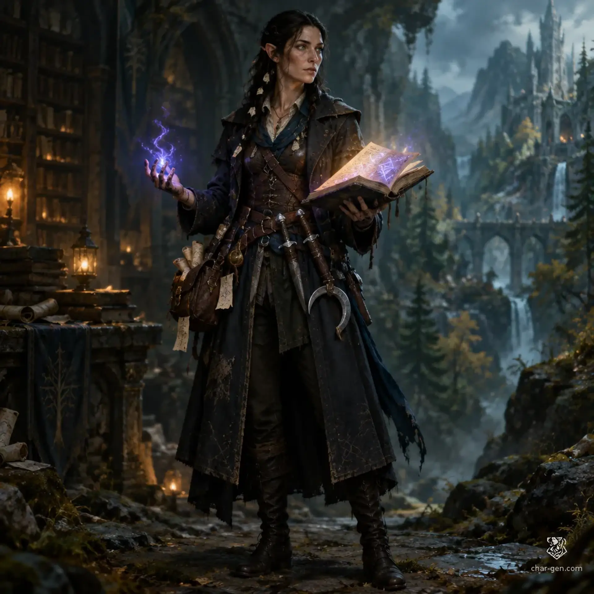 Mallory Ashville - AI-generated fantasy Character