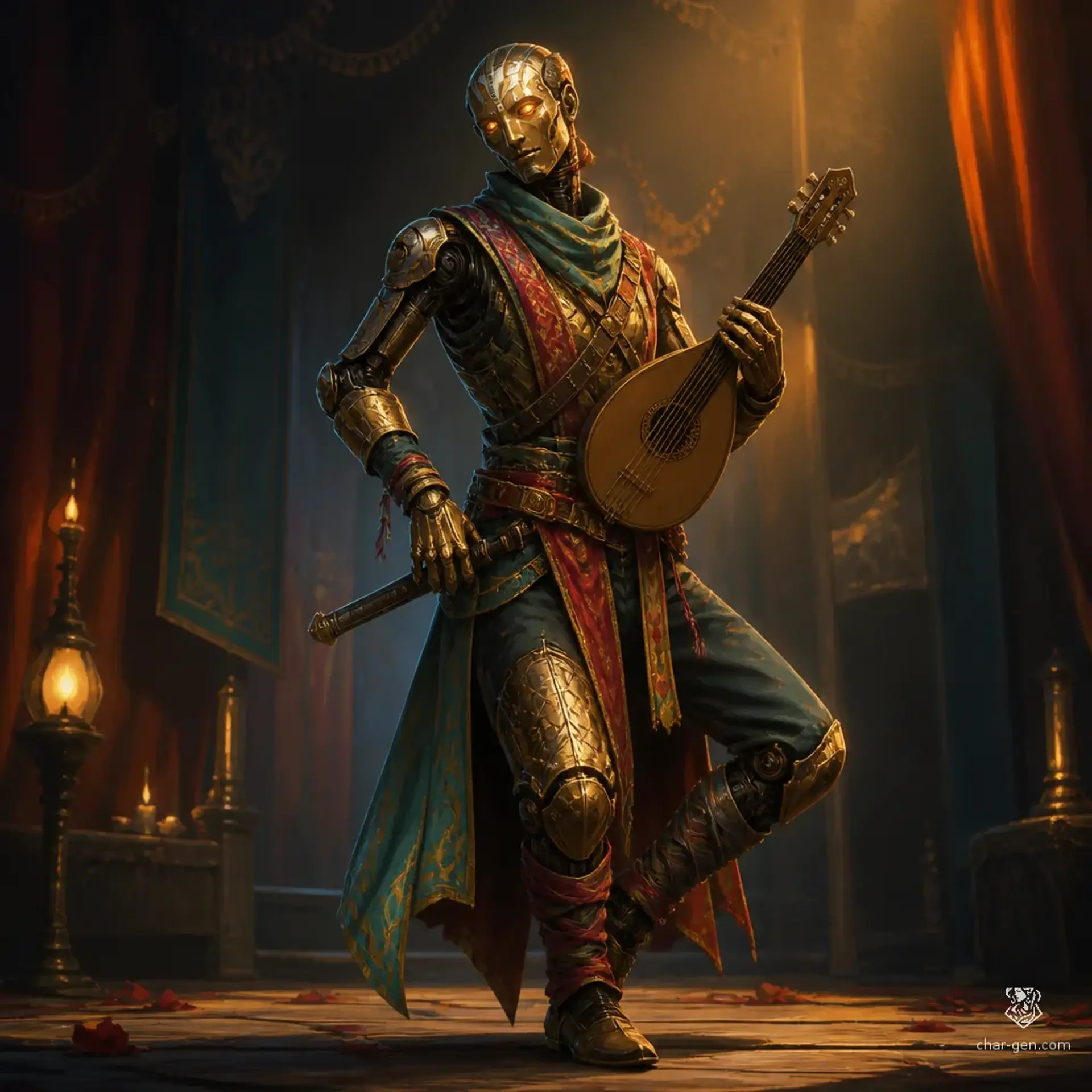 Caden Brassstep - AI-generated fantasy Character