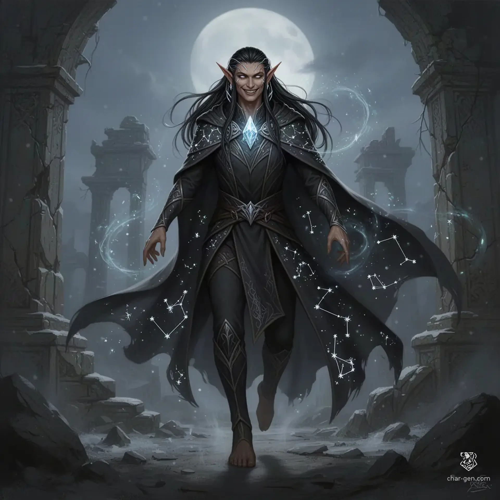 Sahesh Tzinthel - AI-generated fantasy Character