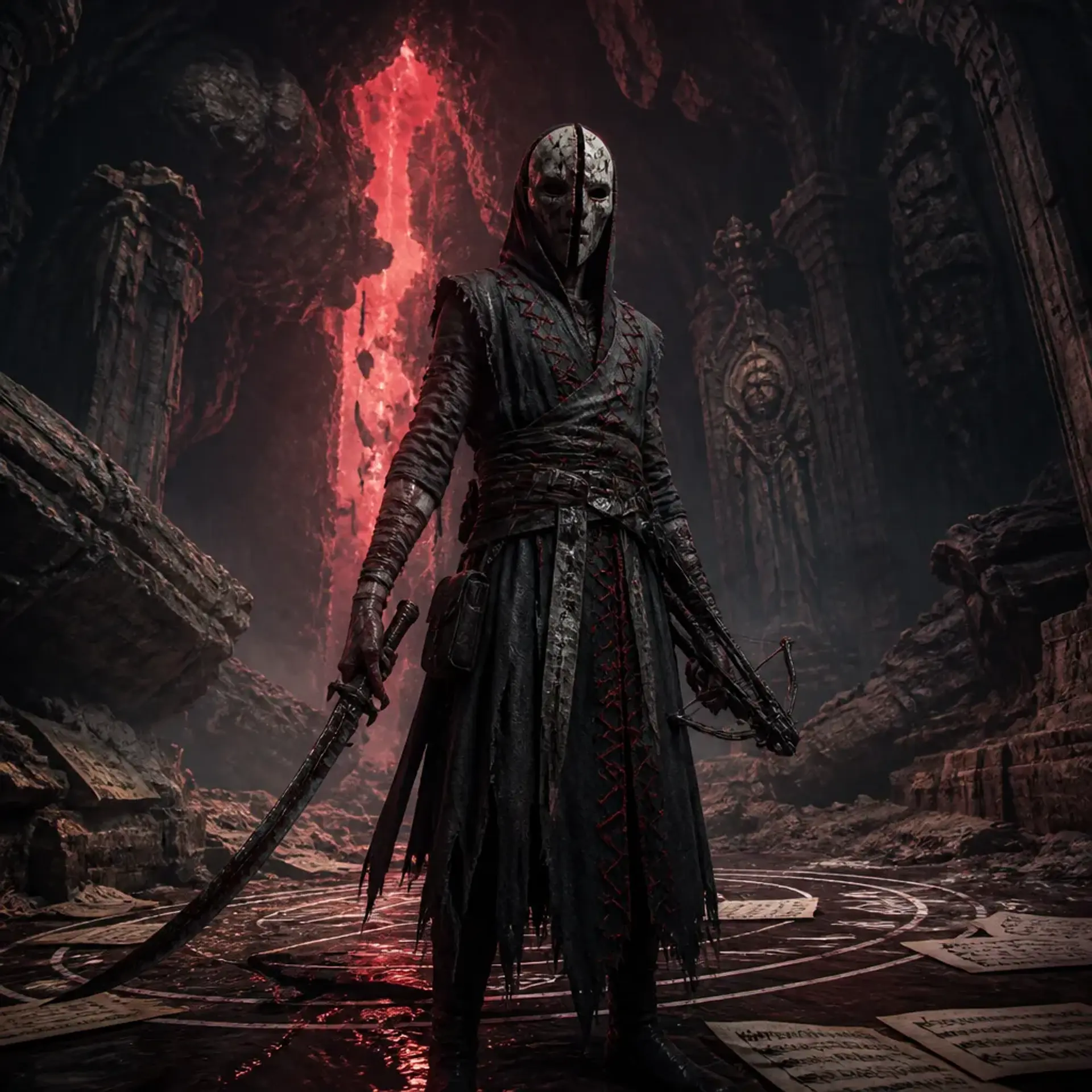 Fissure Cultist - AI-generated fantasy Monster