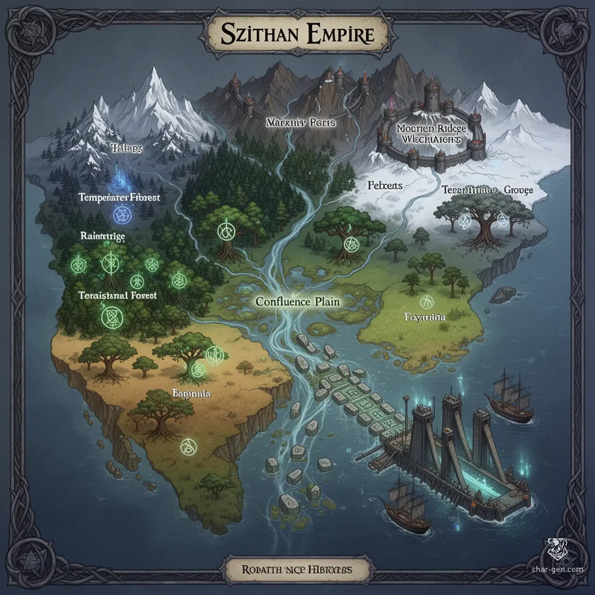 Szithan Empire - AI-generated fantasy Region