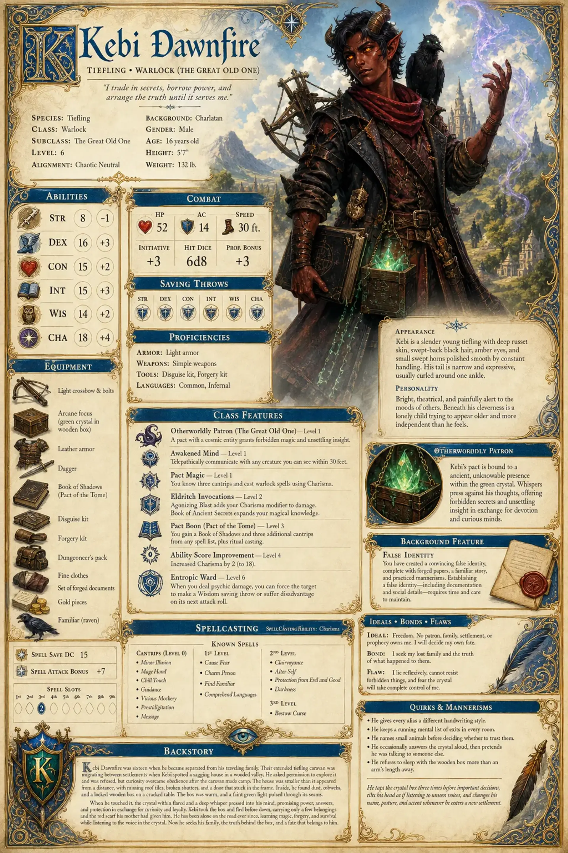 Character Sheet