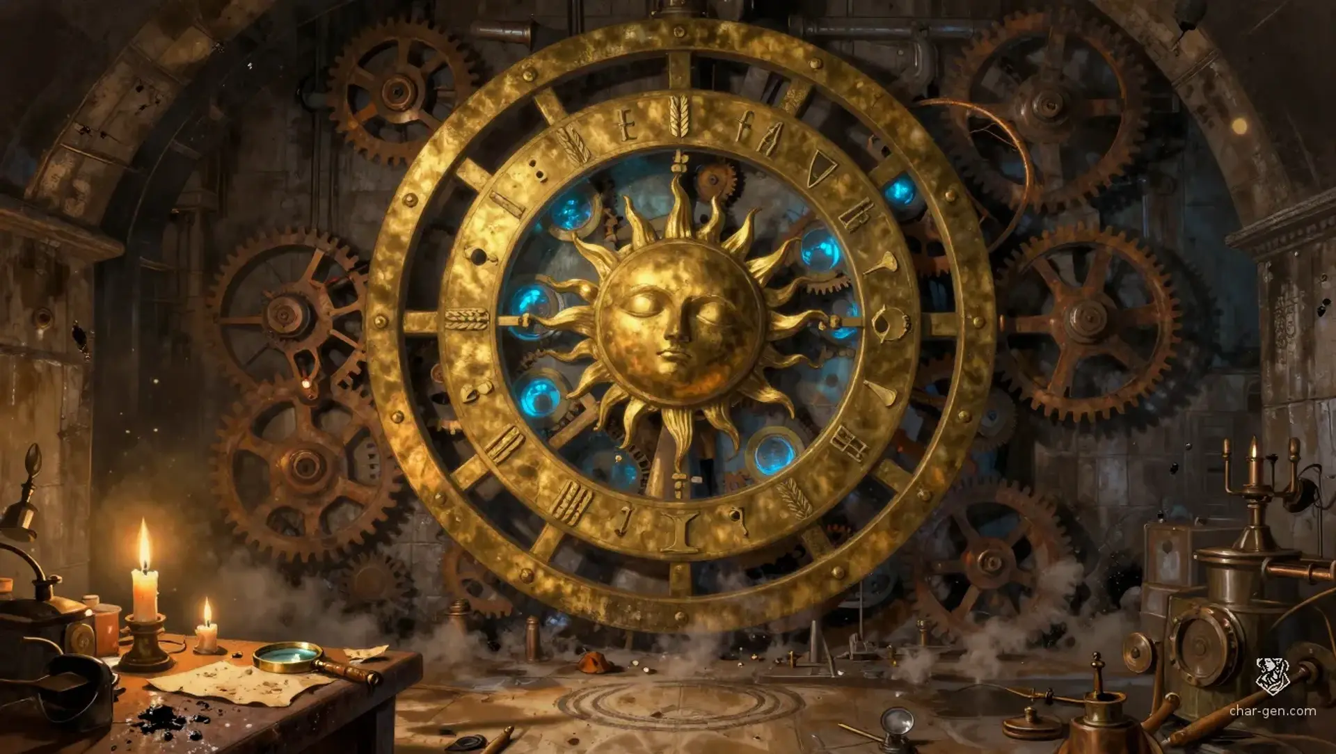 The Chronometer of the Common Man - AI-generated fantasy Puzzle