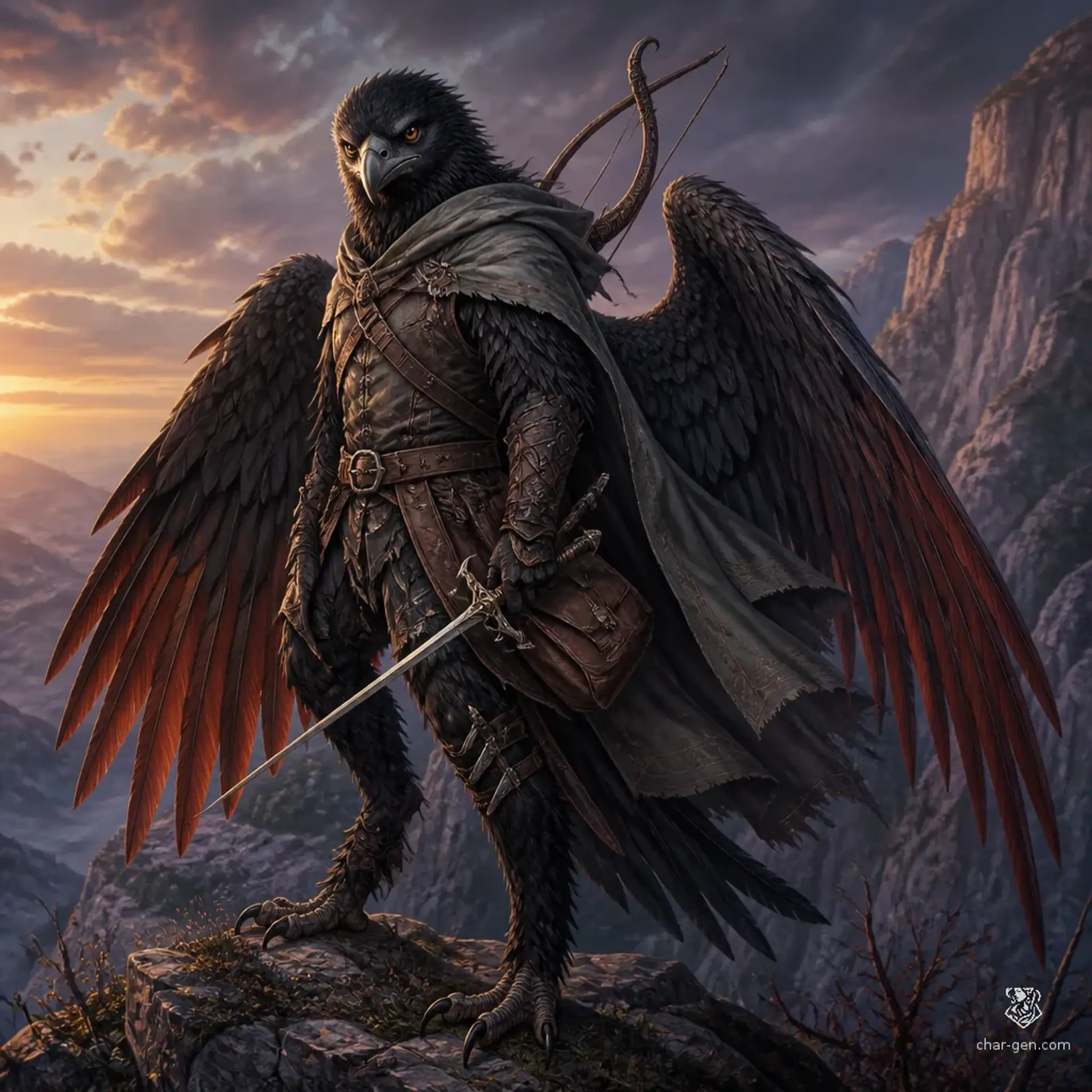 Talon - AI-generated fantasy Character