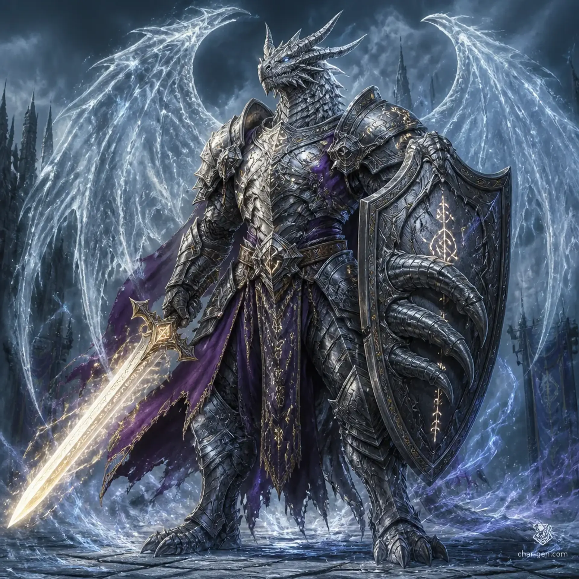 Ikarus Norixius - AI-generated fantasy Character