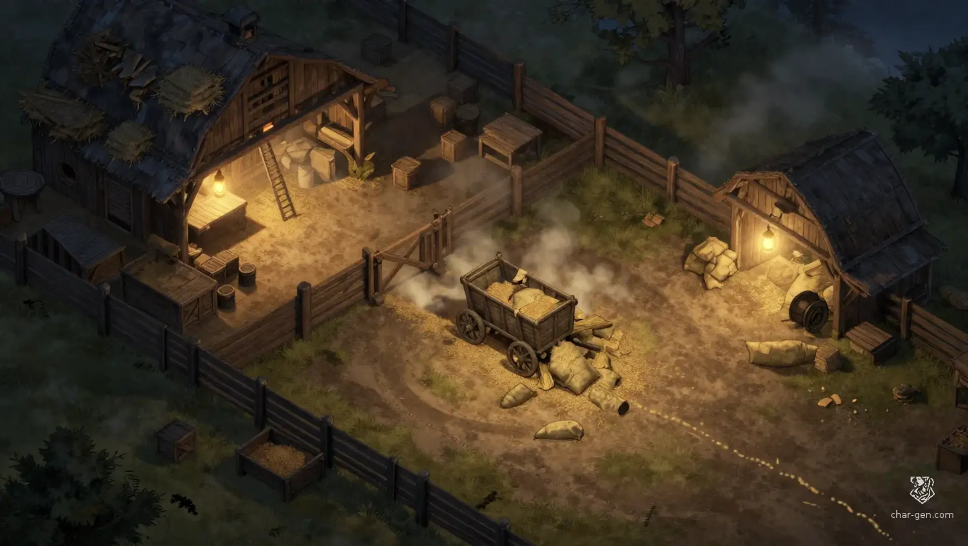 Save the Grain Wagon - AI-generated fantasy Encounter