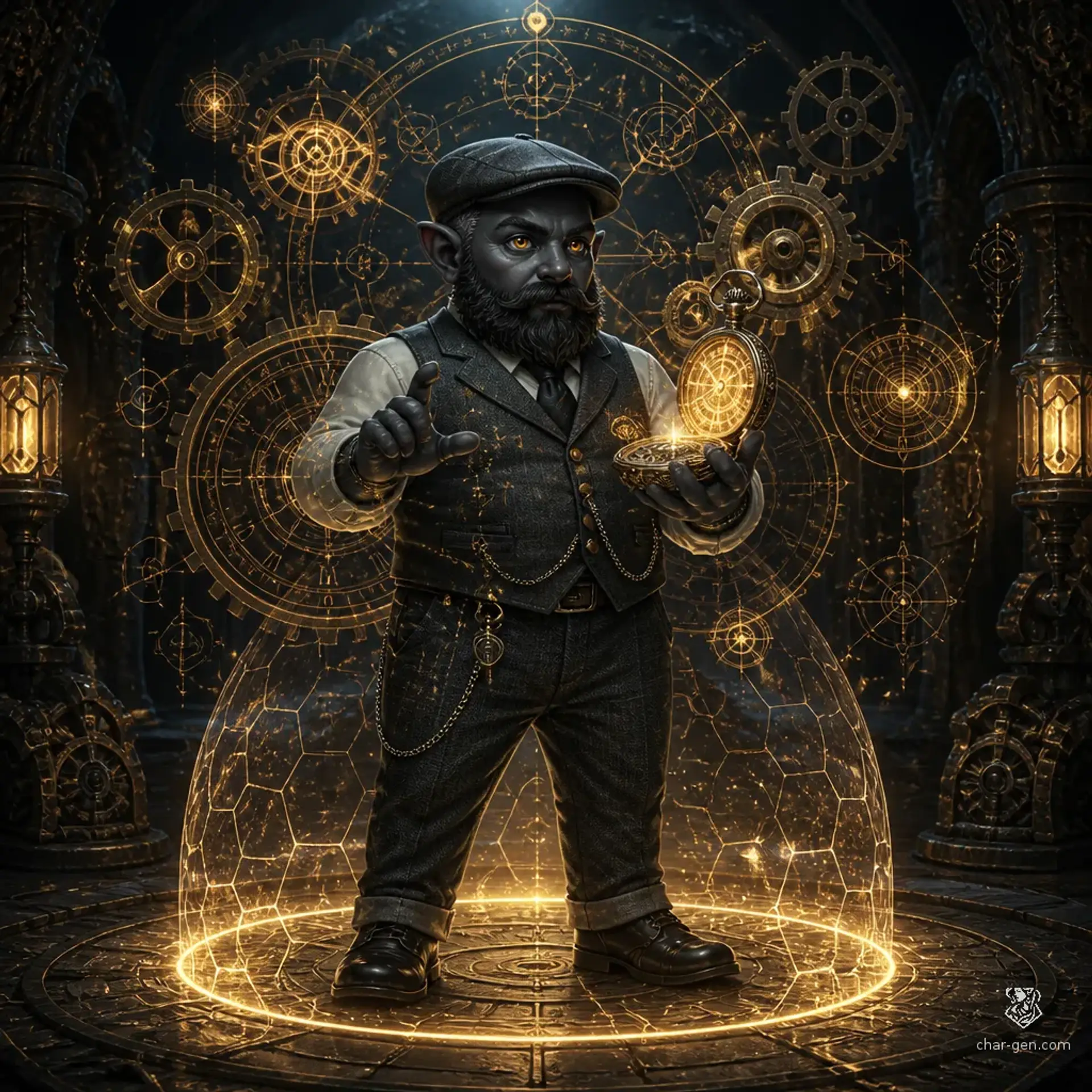 Elias Herron - AI-generated fantasy Character