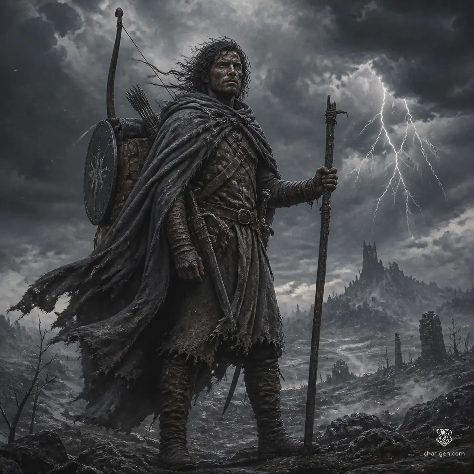 Lanoc Dovan - AI-generated fantasy Character