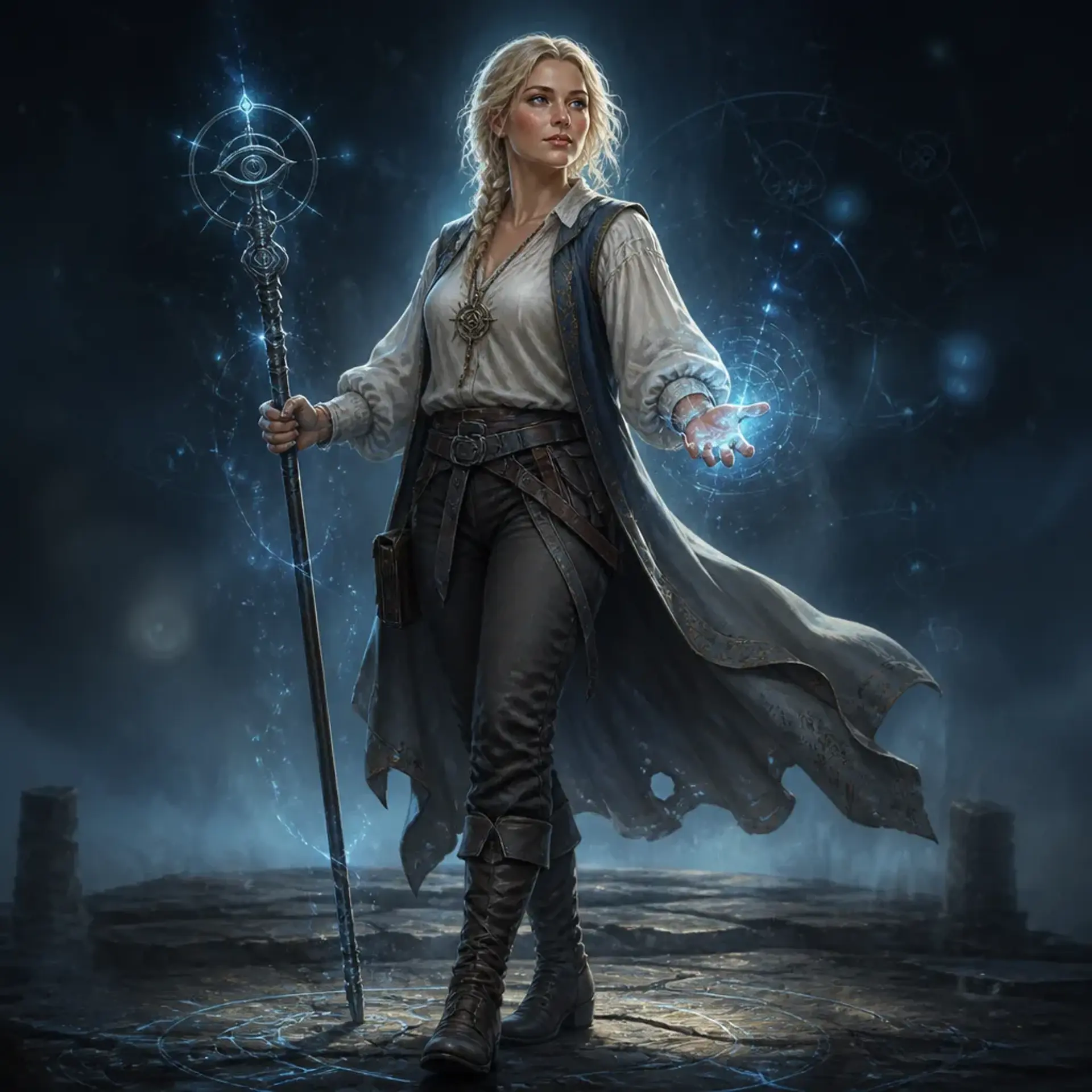 Nora Qamar - AI-generated fantasy Character