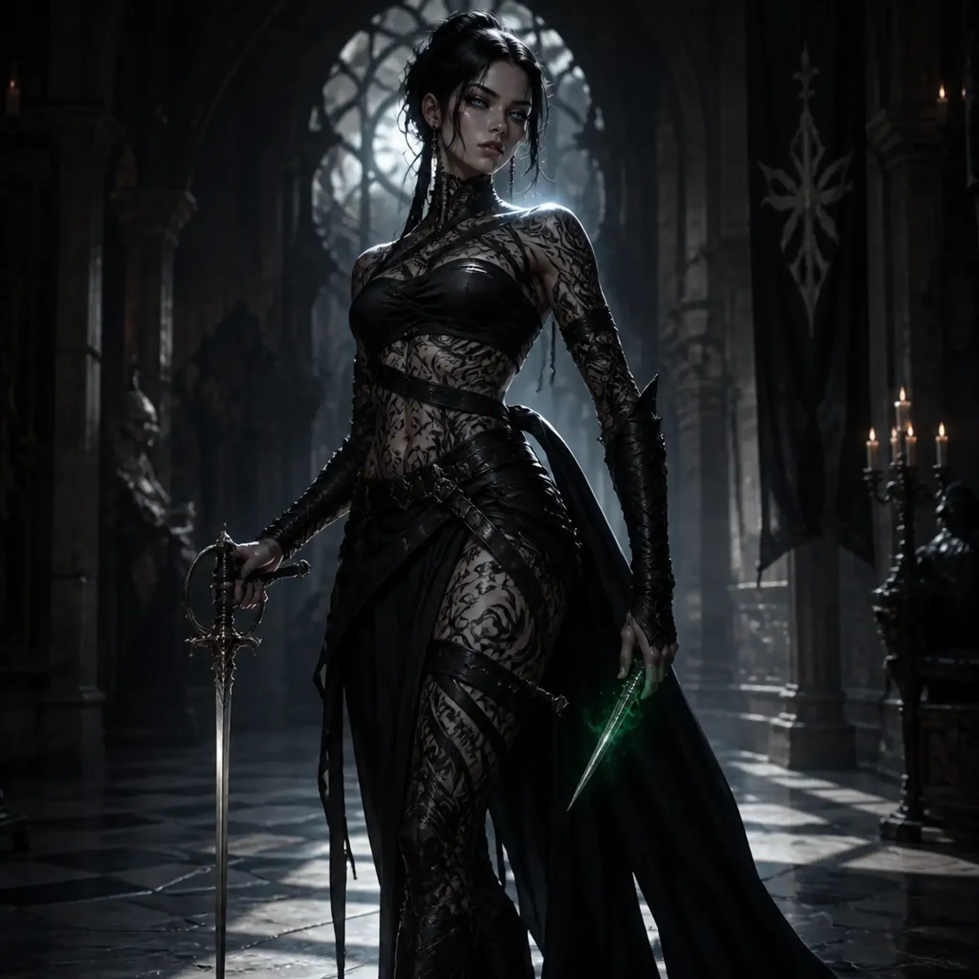 Kaelen Voss - AI-generated fantasy Character